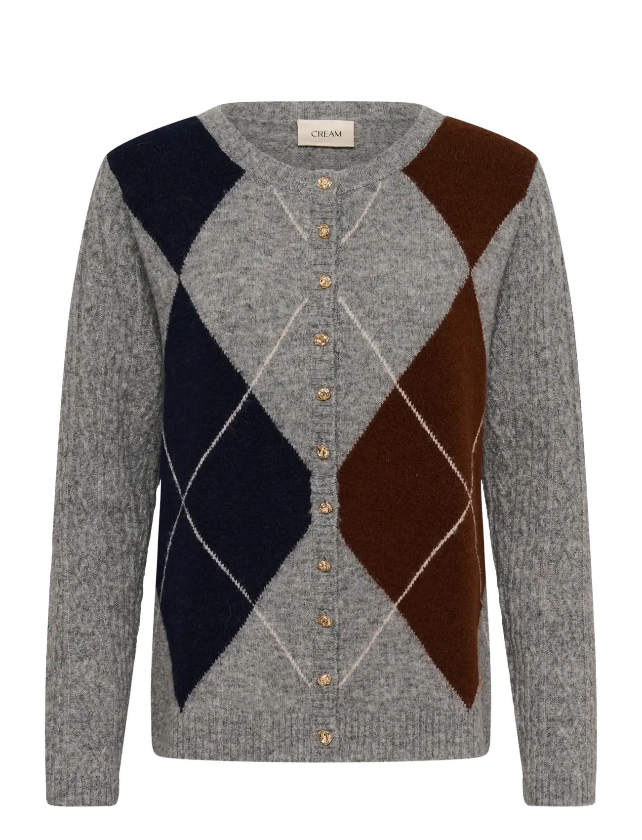 Cream CRHope Knit Cardigan - Kontoririided - GREY MELANGE / grey