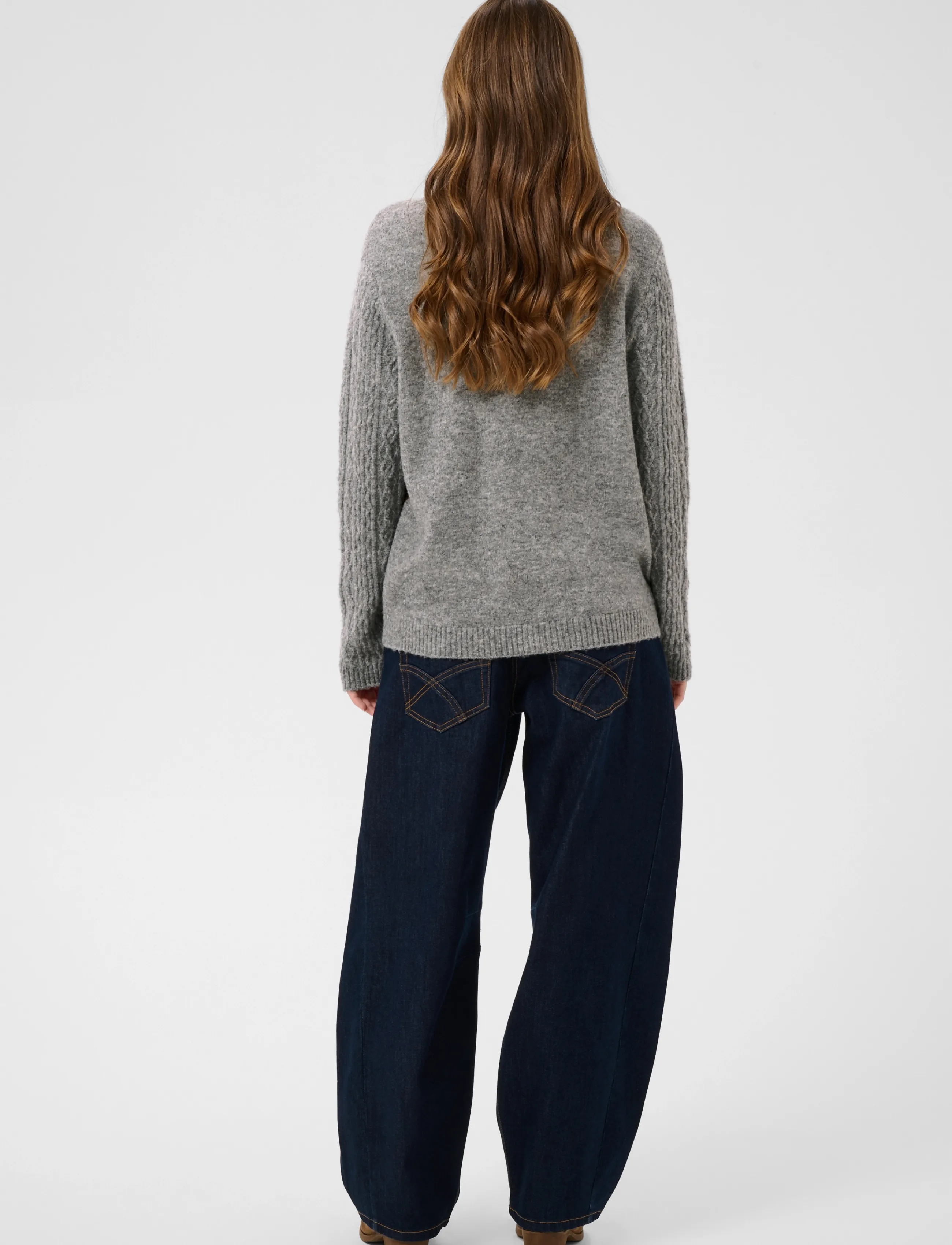 Cream - CRHope Knit Cardigan - grey melange - 4