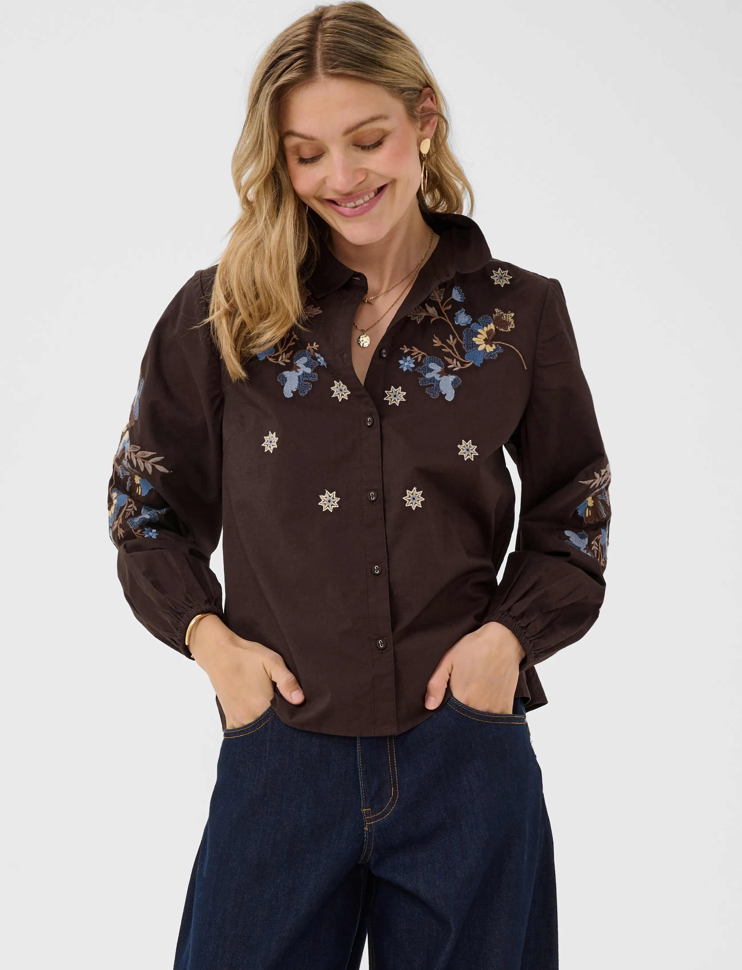 Cream - CRPeona Shirt - langärmlige hemden - java - 2