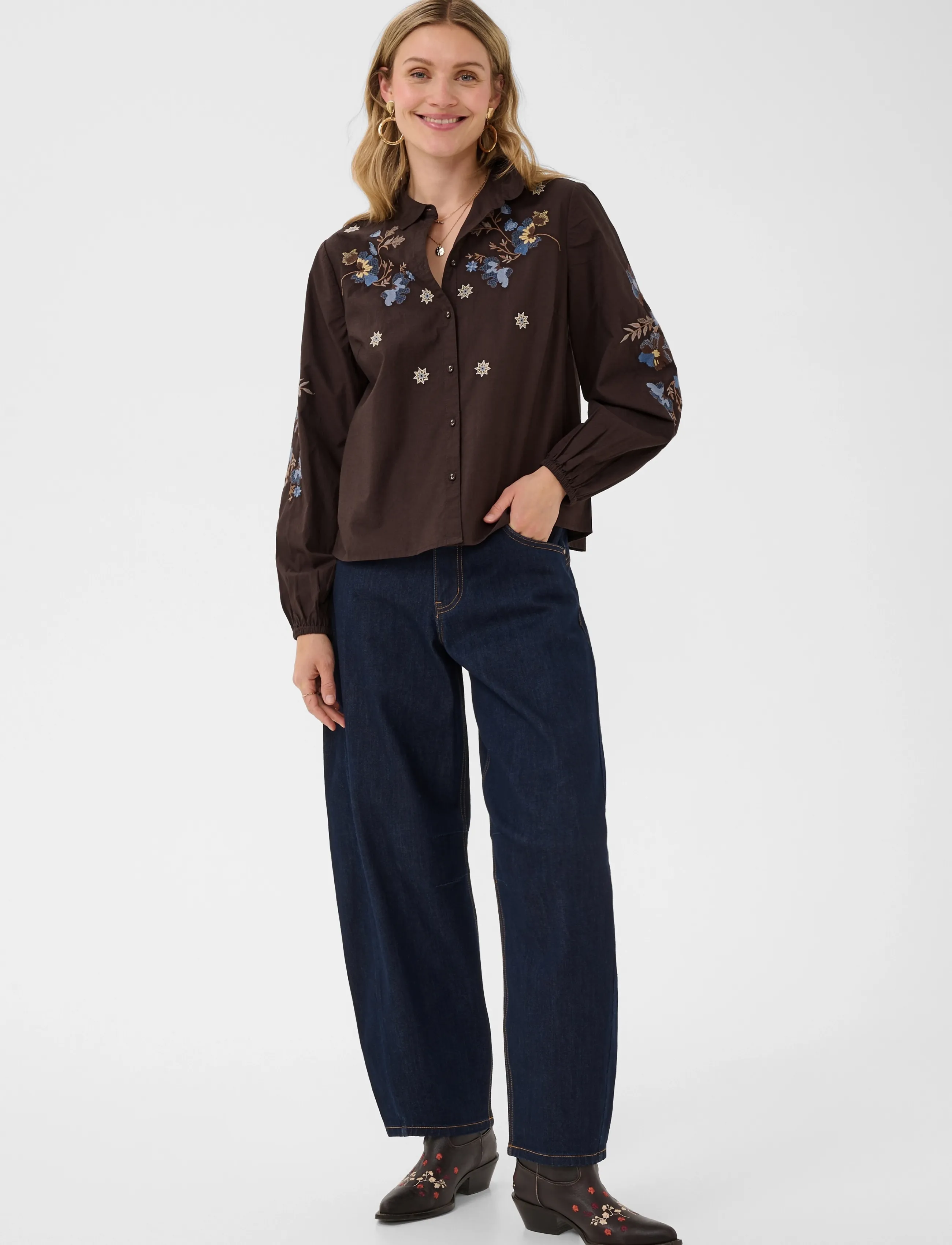Cream - CRPeona Shirt - langärmlige hemden - java - 3