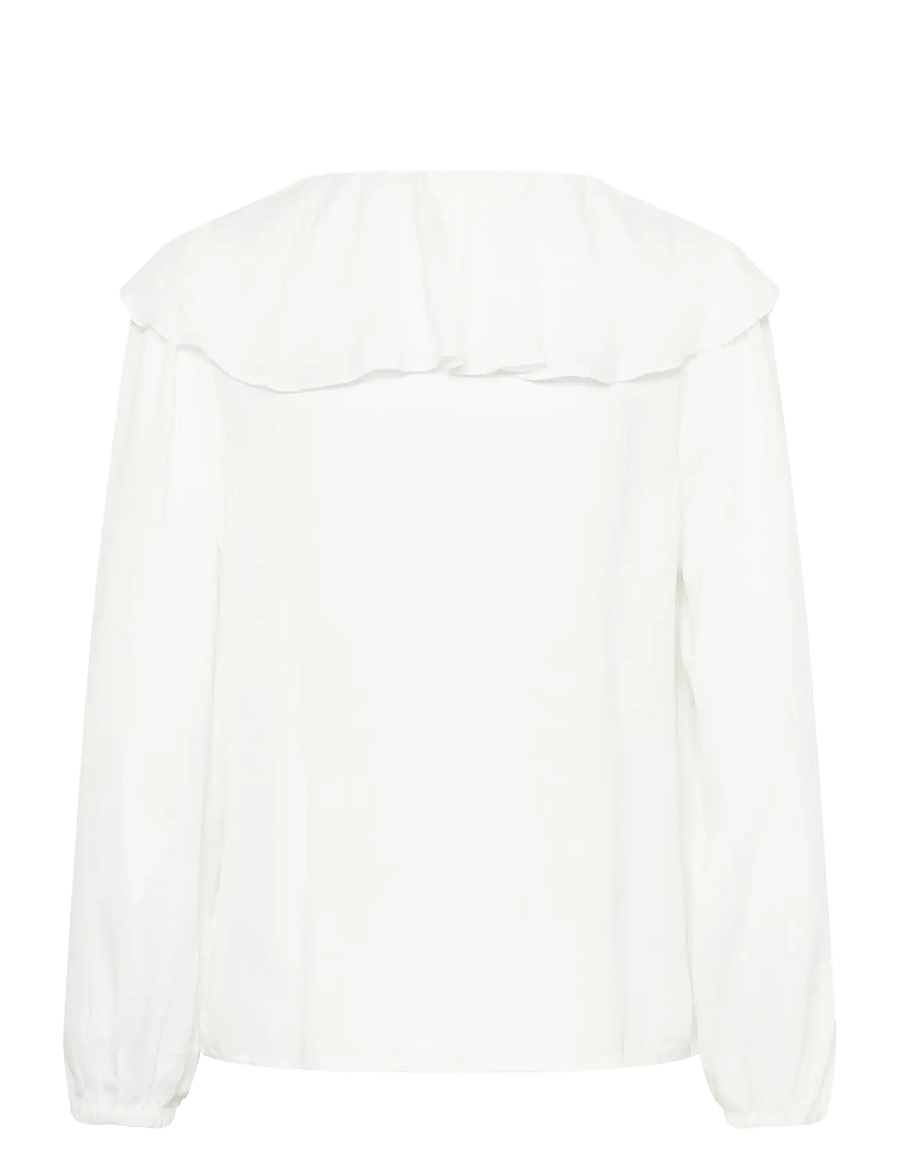 Cream - CRBeliv Blouse - langärmelige blusen - snow white - 1