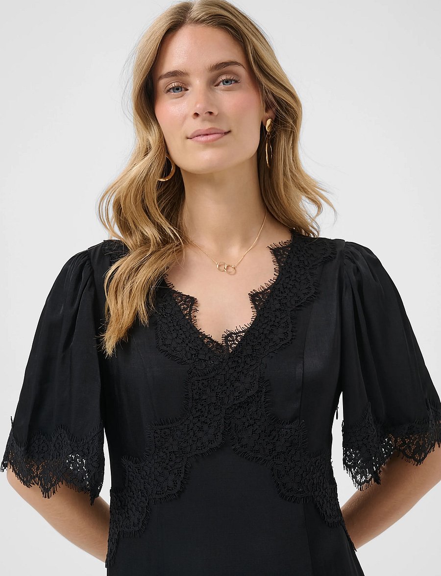 Cream - CRConfir Dress - blondekjoler - pitch black - 4