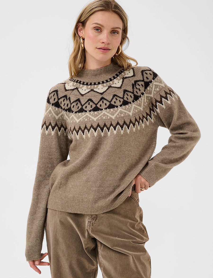 Cream - CRCherrie Pullover - pullover - brown lentil melange - 2