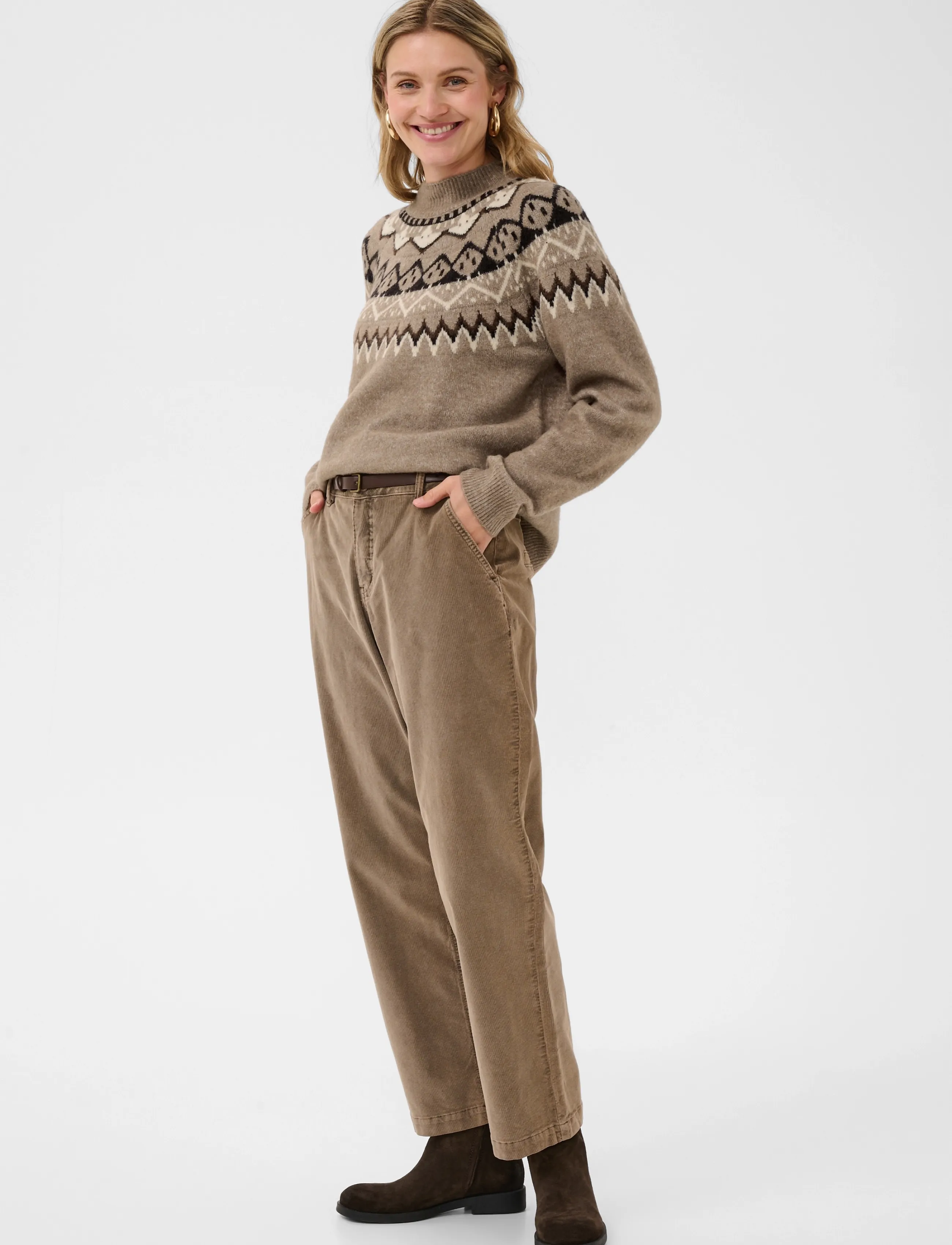 Cream - CRCherrie Pullover - pullover - brown lentil melange - 3