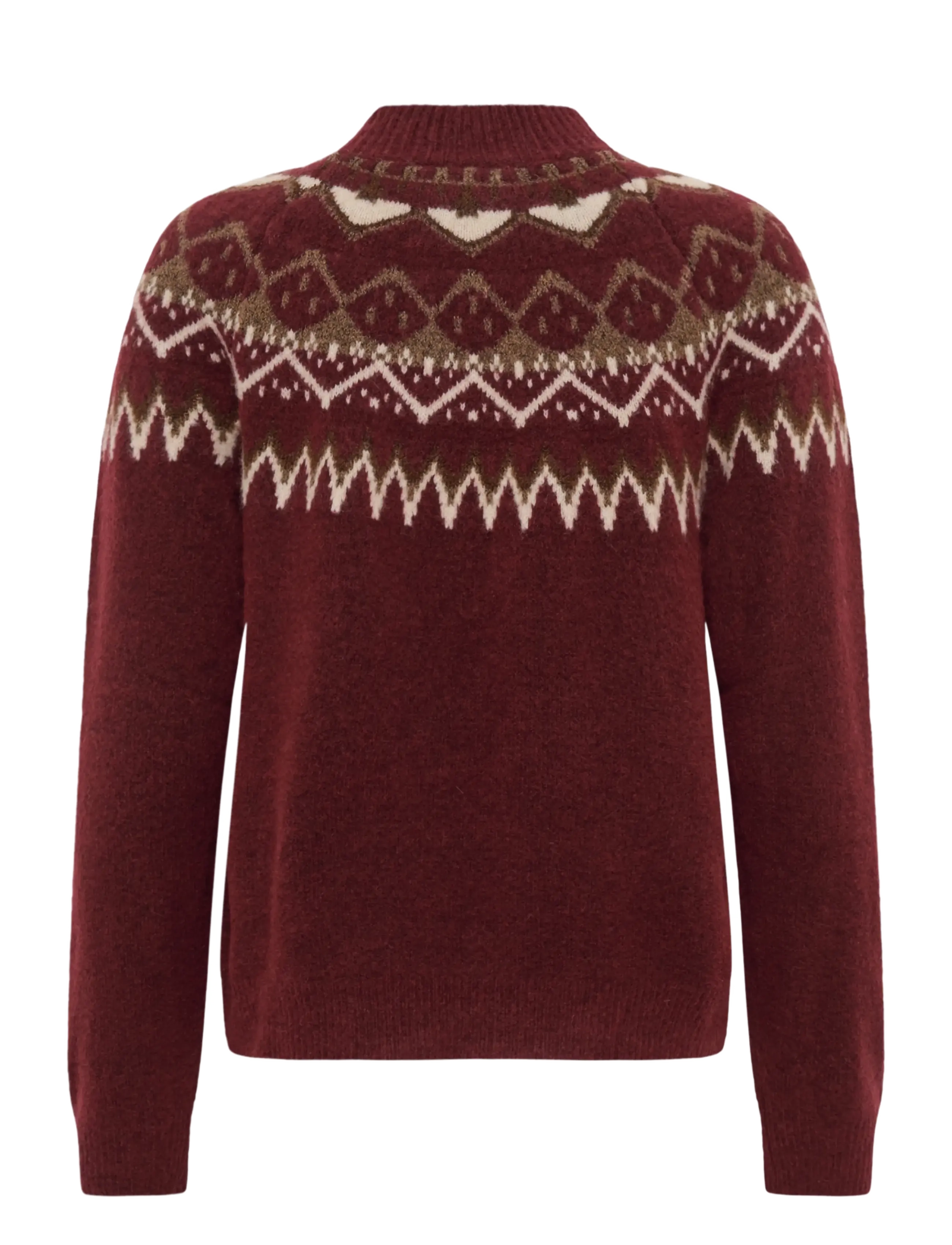 Cream - CRCherrie Pullover - carbernet island - 1
