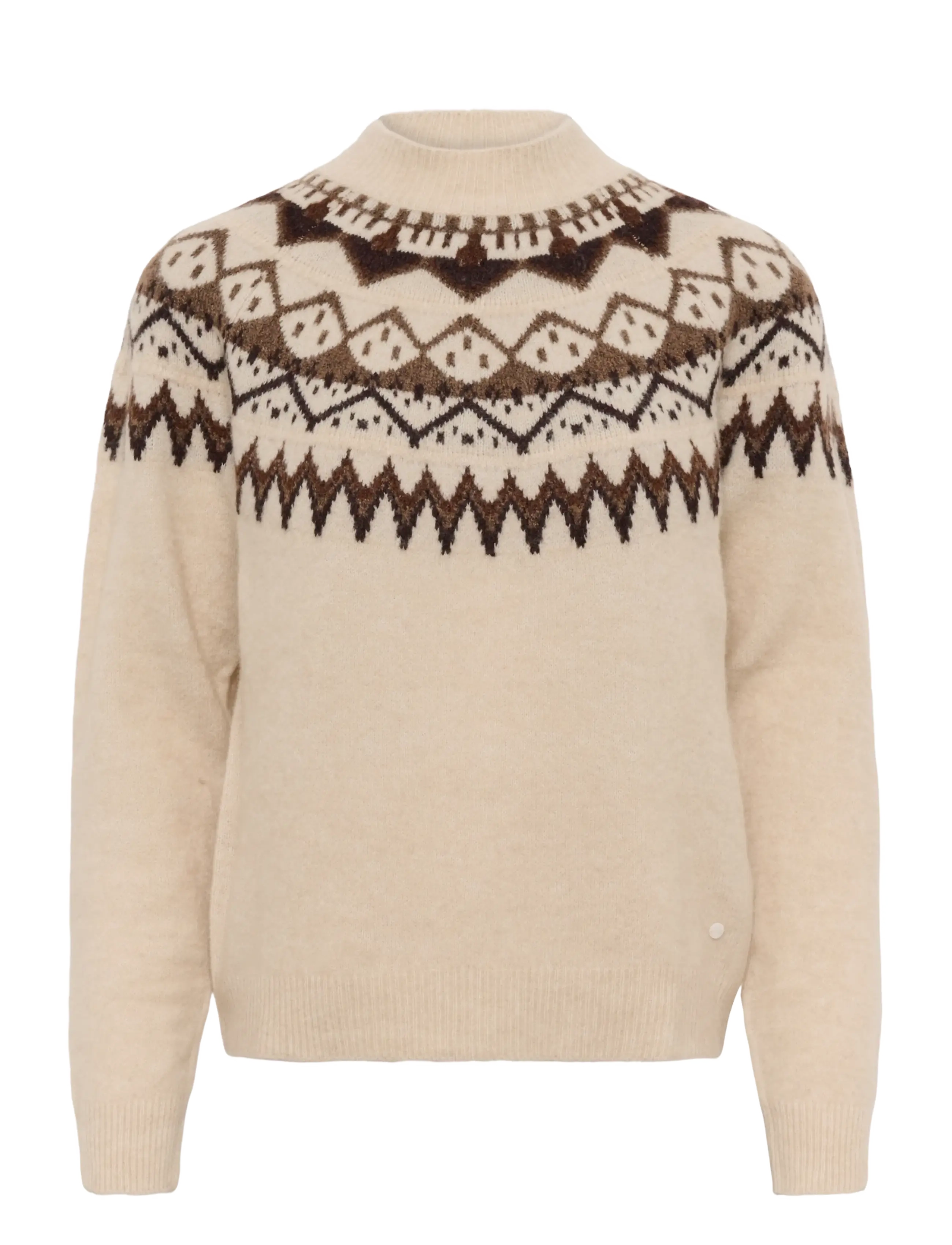 Cream CRCherrie Pullover - Knitwear - OATMEAL MELANGE / beige