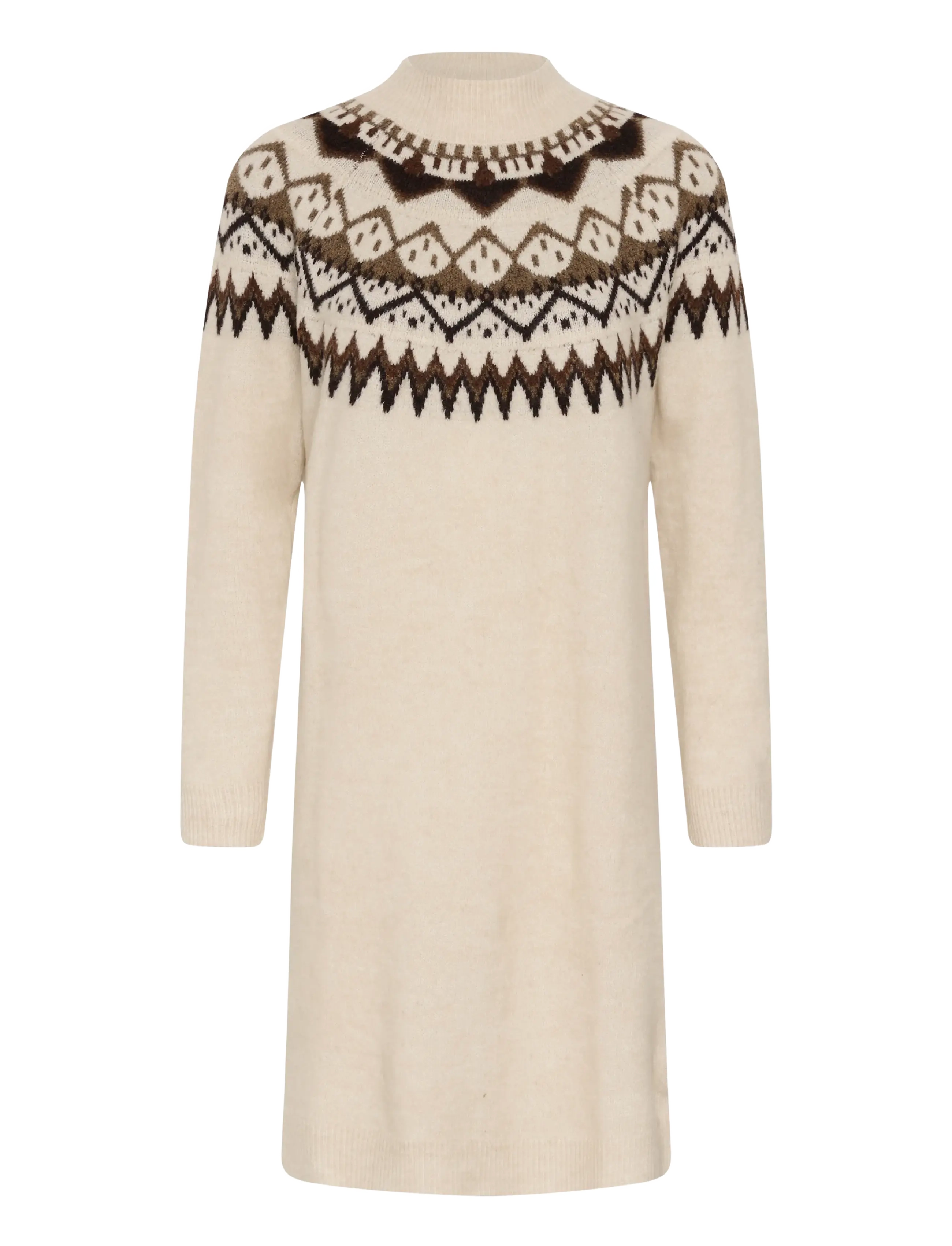 Cream CRCherrie Knit Dress - Cream - OATMEAL MELANGE / cream