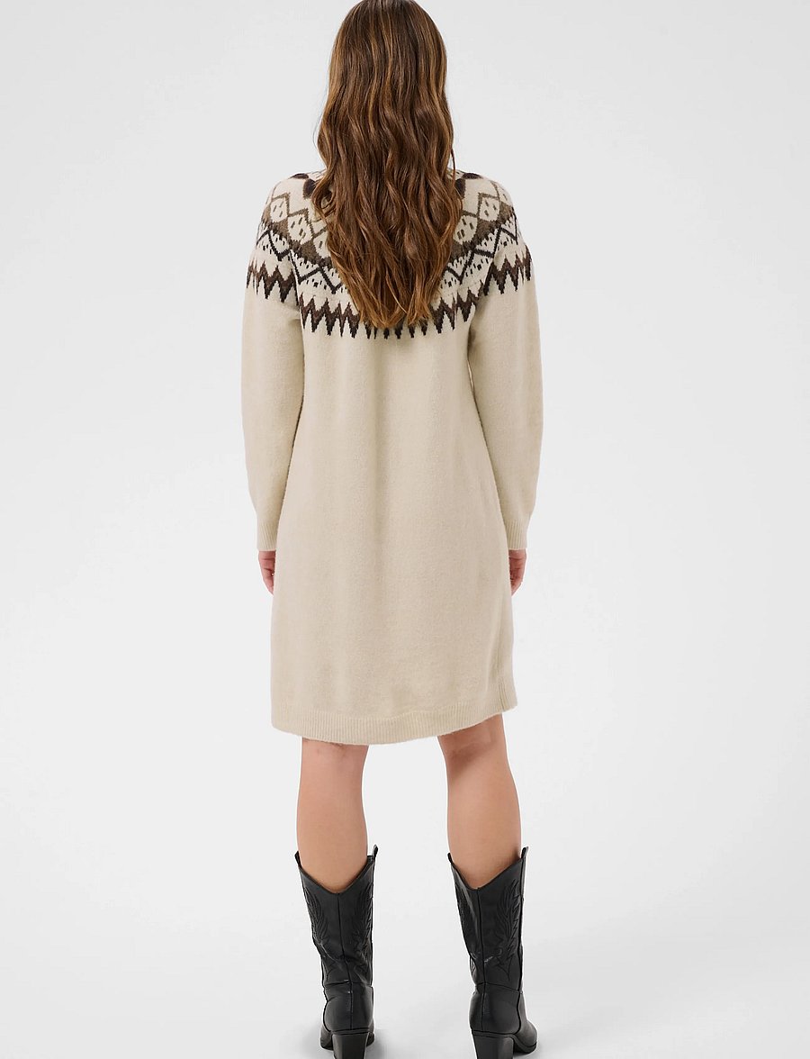 Cream - CRCherrie Knit Dress - strickkleider - oatmeal melange - 4