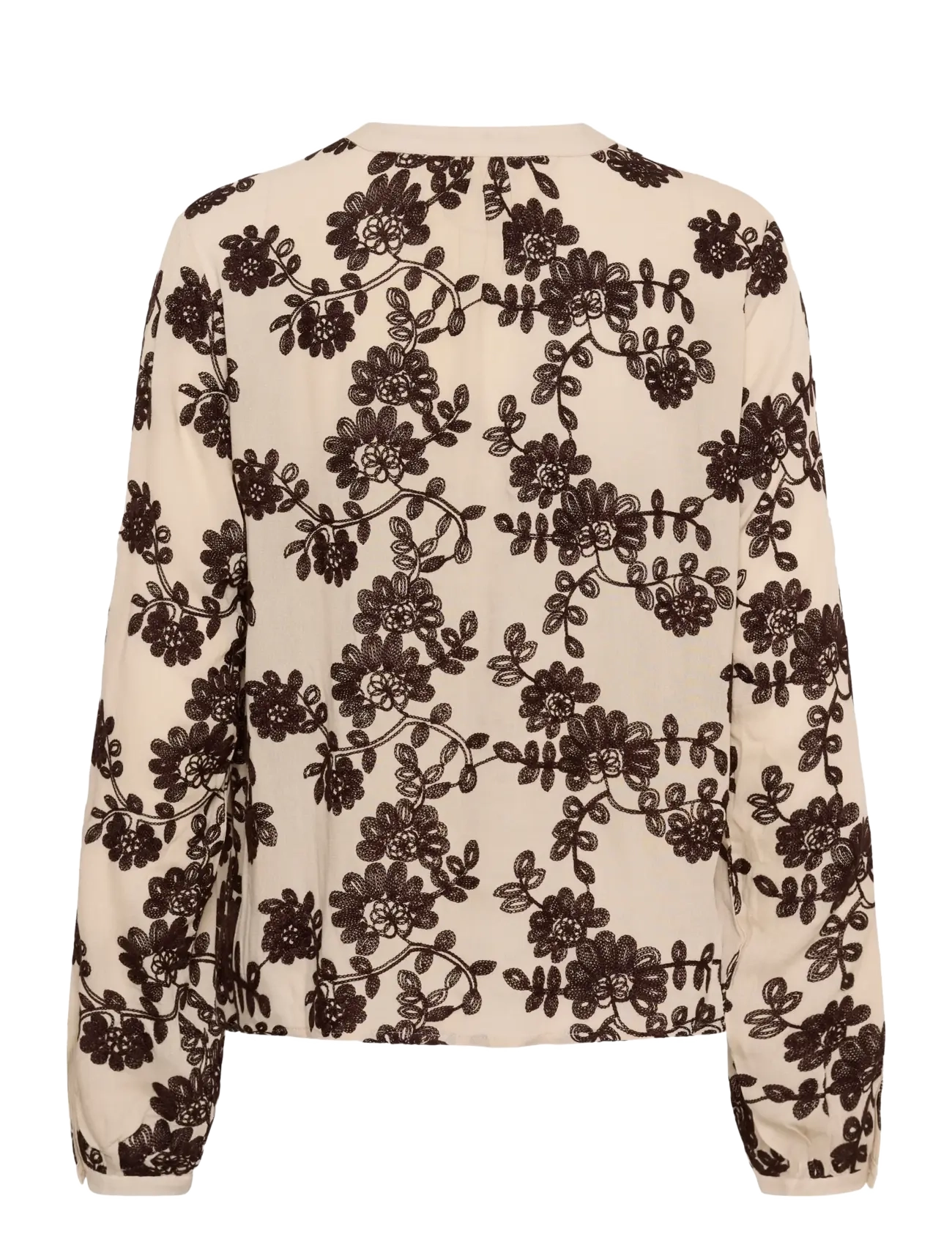 Cream - CRRuby Blouse - langärmelige blusen - oatmeal w java flowers - 1