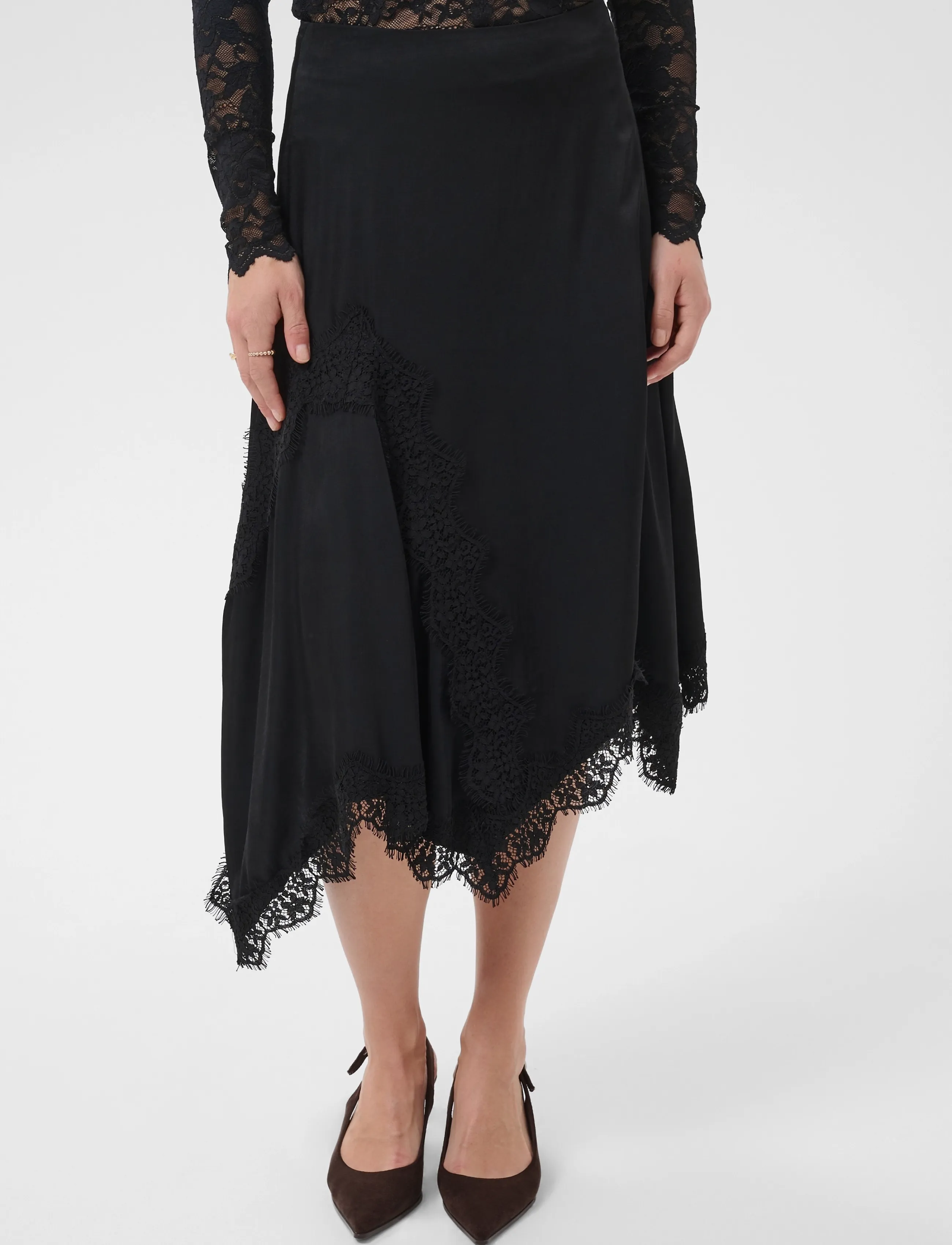 Cream - CRConfir Skirt - midi kjolar - pitch black - 2