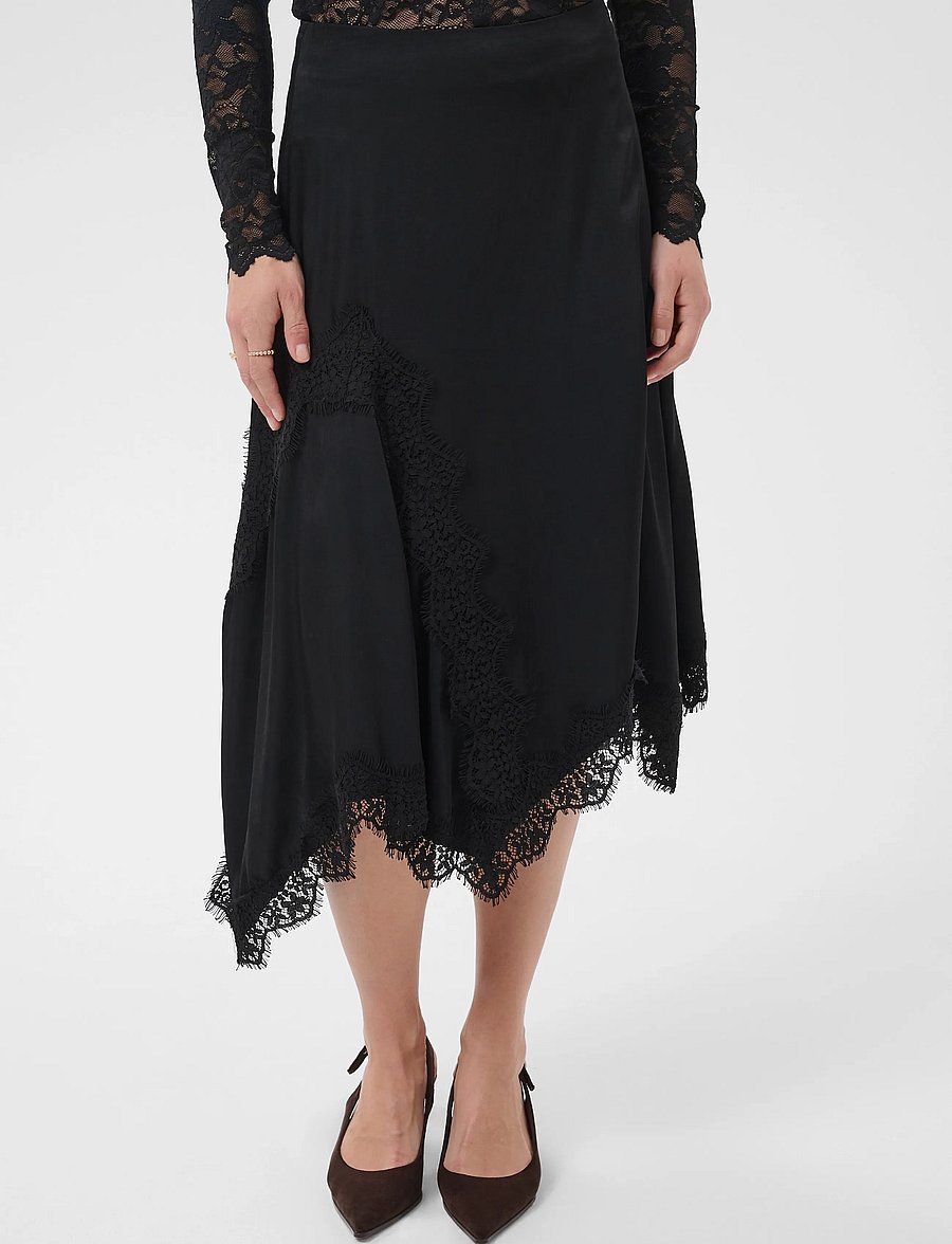 Cream - CRConfir Skirt - midi kjolar - pitch black - 2