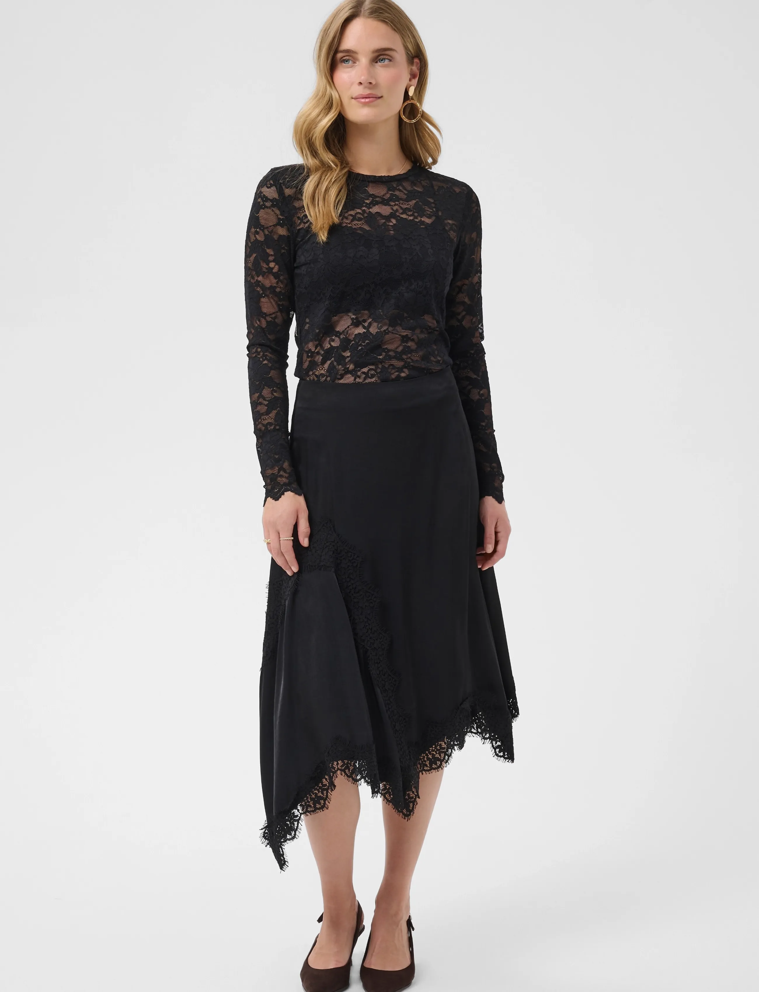 Cream - CRConfir Skirt - midi kjolar - pitch black - 3