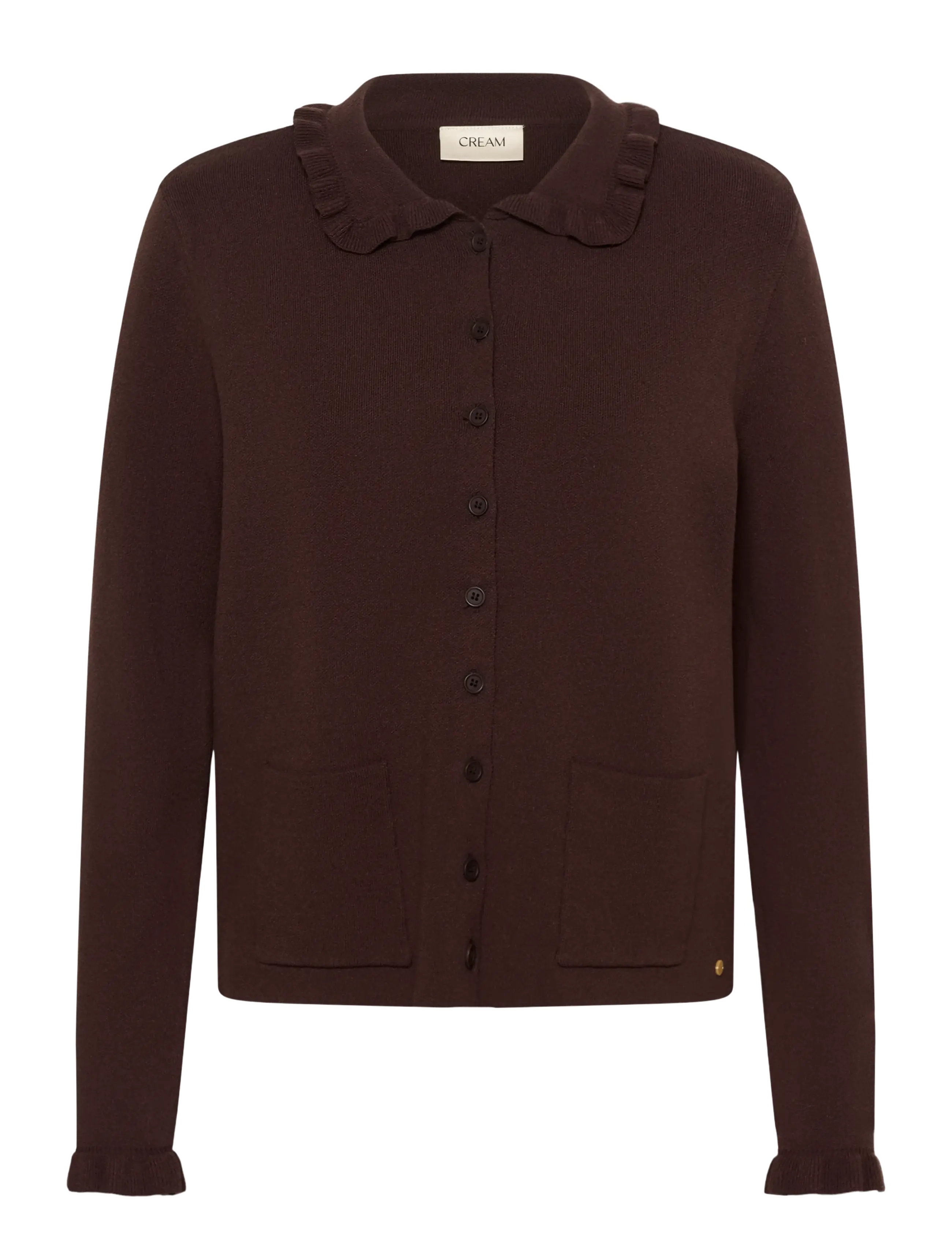 Cream CRDela Knit Cardigan - Kontoririided - JAVA / brown