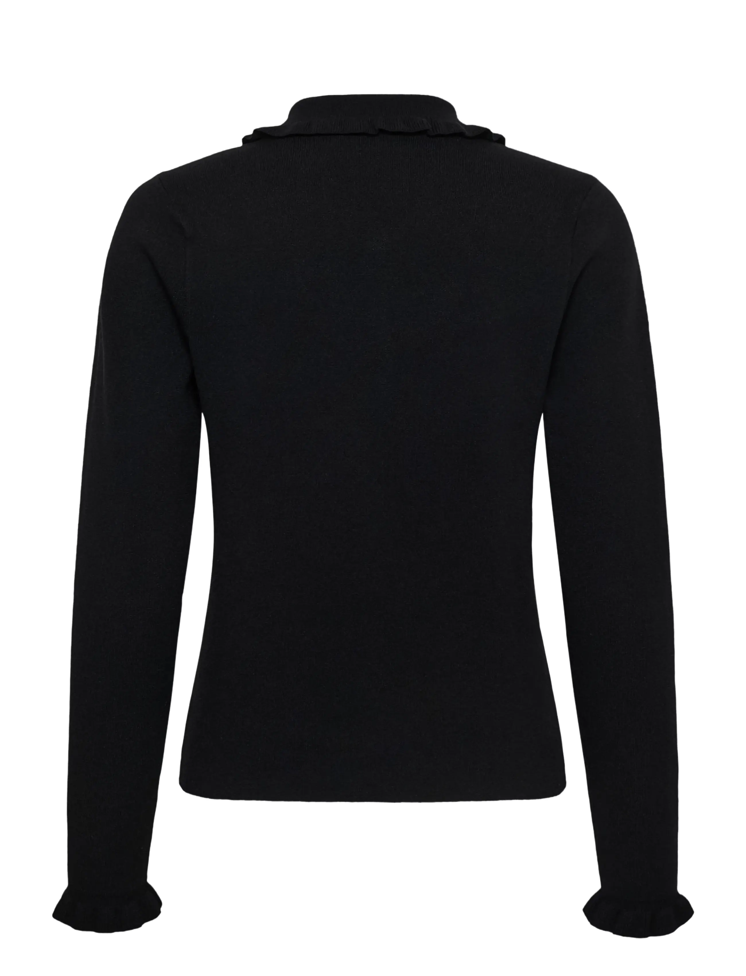 Cream - CRDela Knit Cardigan - koftor - pitch black - 1