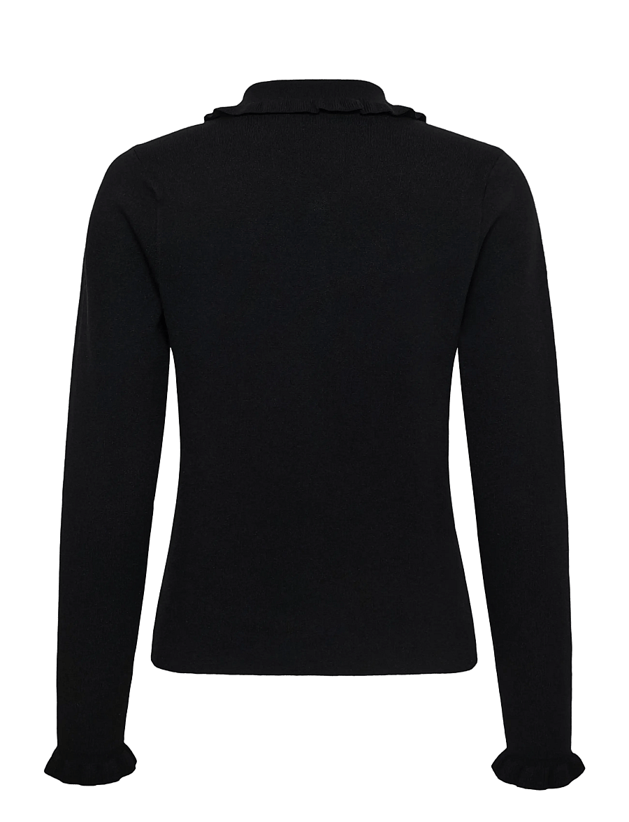 Cream - CRDela Knit Cardigan - koftor - pitch black - 1