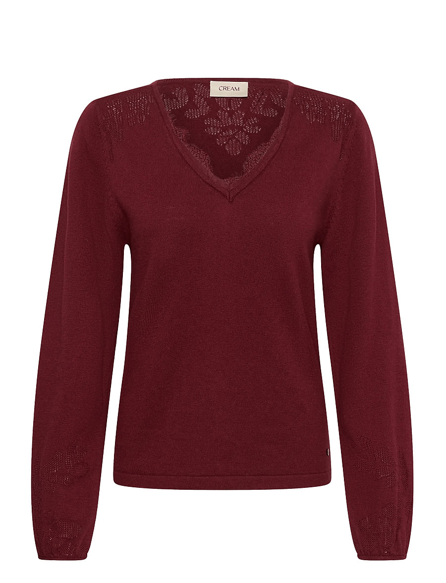Cream - CRAnva Knit Pullover - cabernet - 0