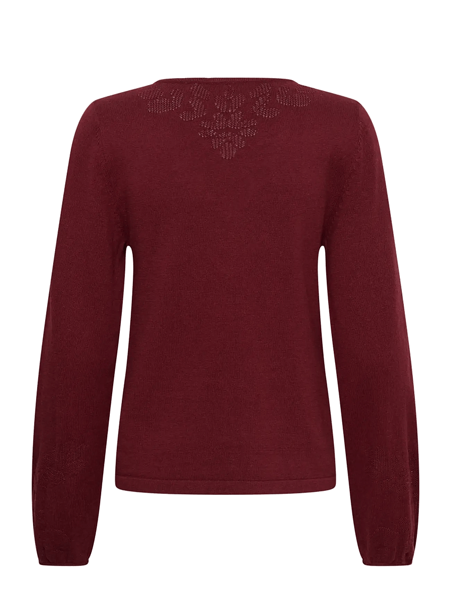 Cream - CRAnva Knit Pullover - cabernet - 1