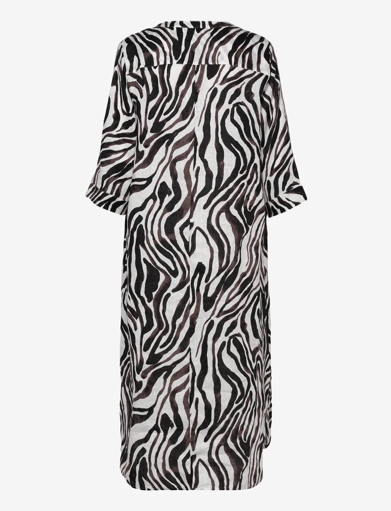 Cream - CRBellis Caftan DRess - maksikleidid - black white animal - 1