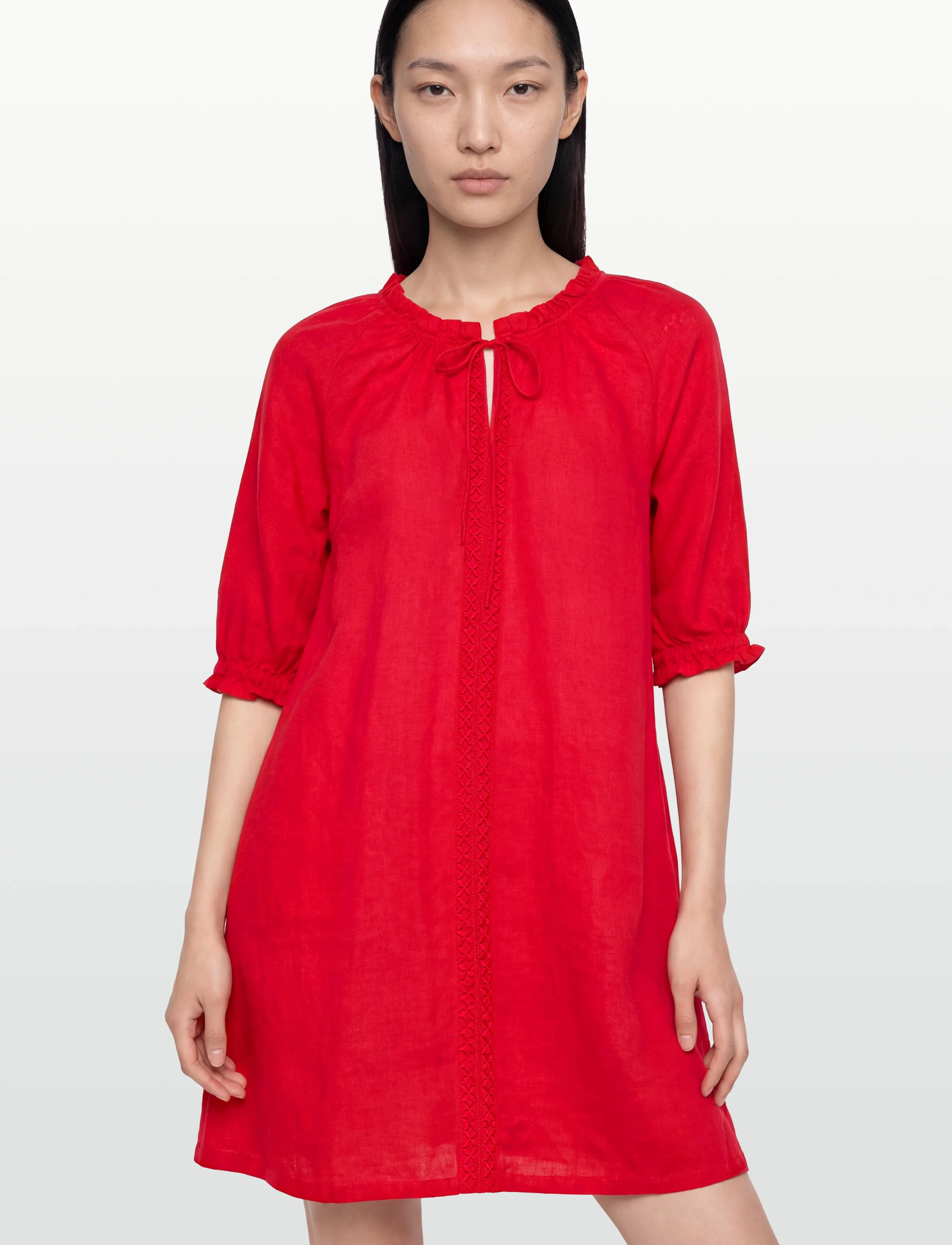 Cream - CRBellis Lace Dress Short - spitzenkleider - high risk red - 3