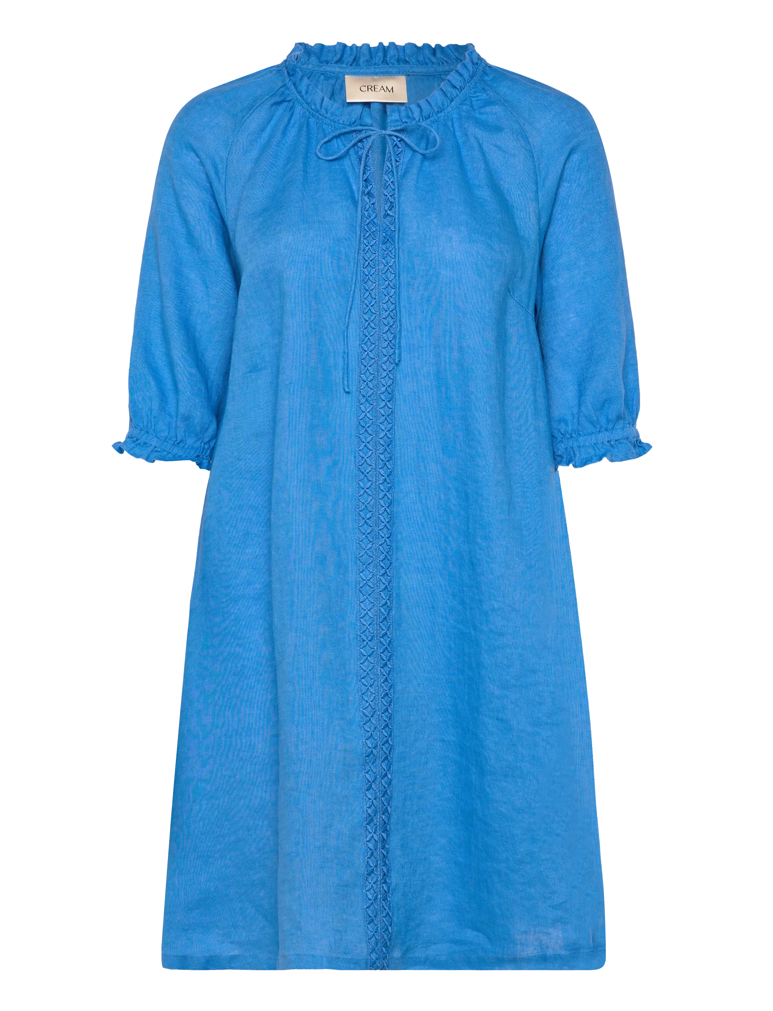 Cream CRBellis Lace Dress Short - Kleidid - PALACE BLUE / blue