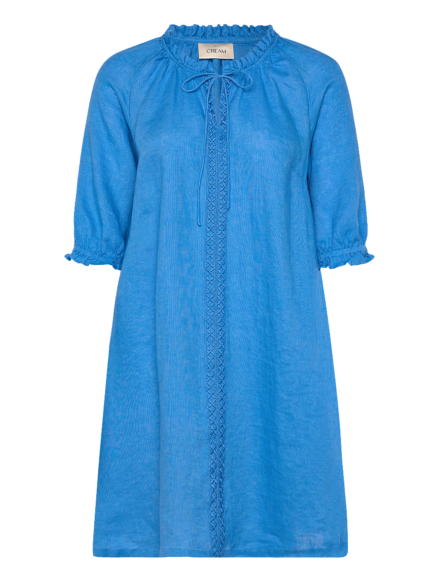 Cream - CRBellis Lace Dress Short - pitsimekot - palace blue - 1