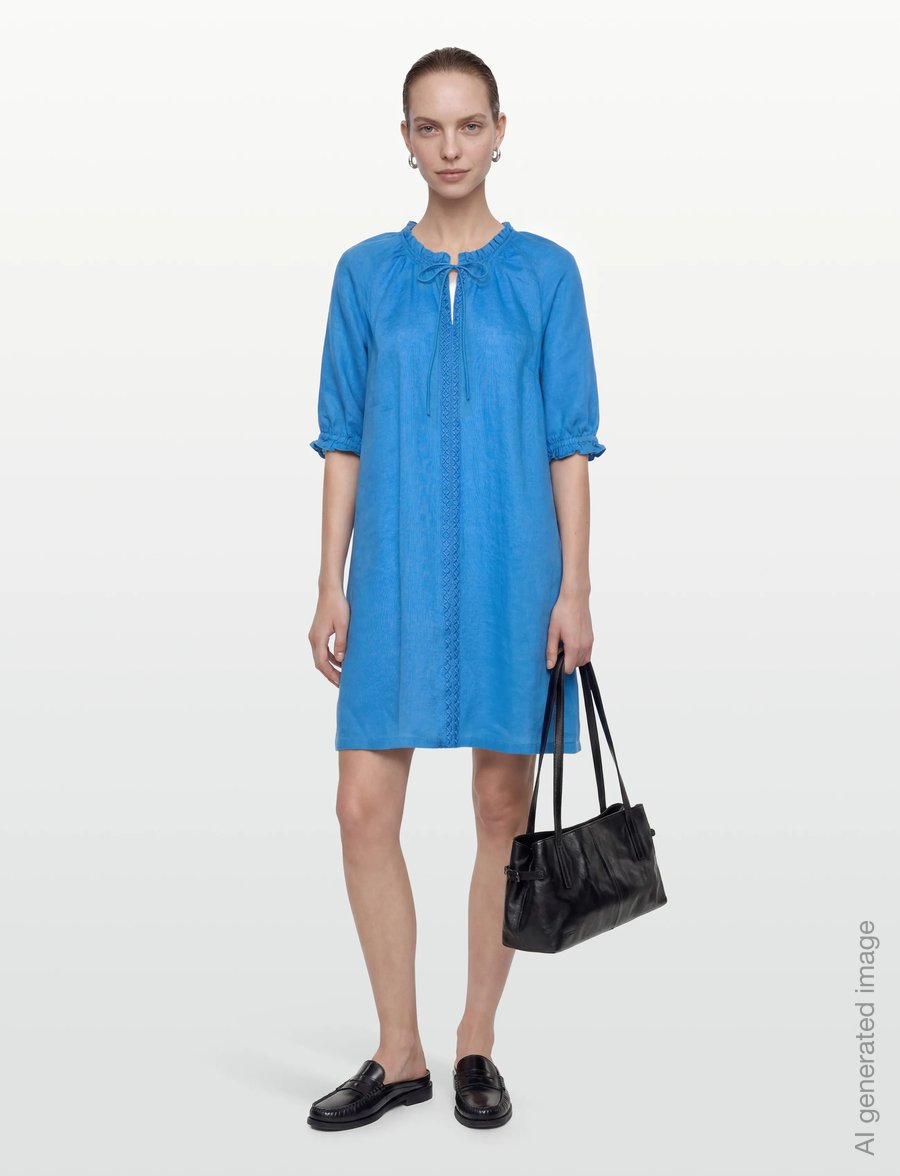 Cream - CRBellis Lace Dress Short - pitsimekot - palace blue - 0