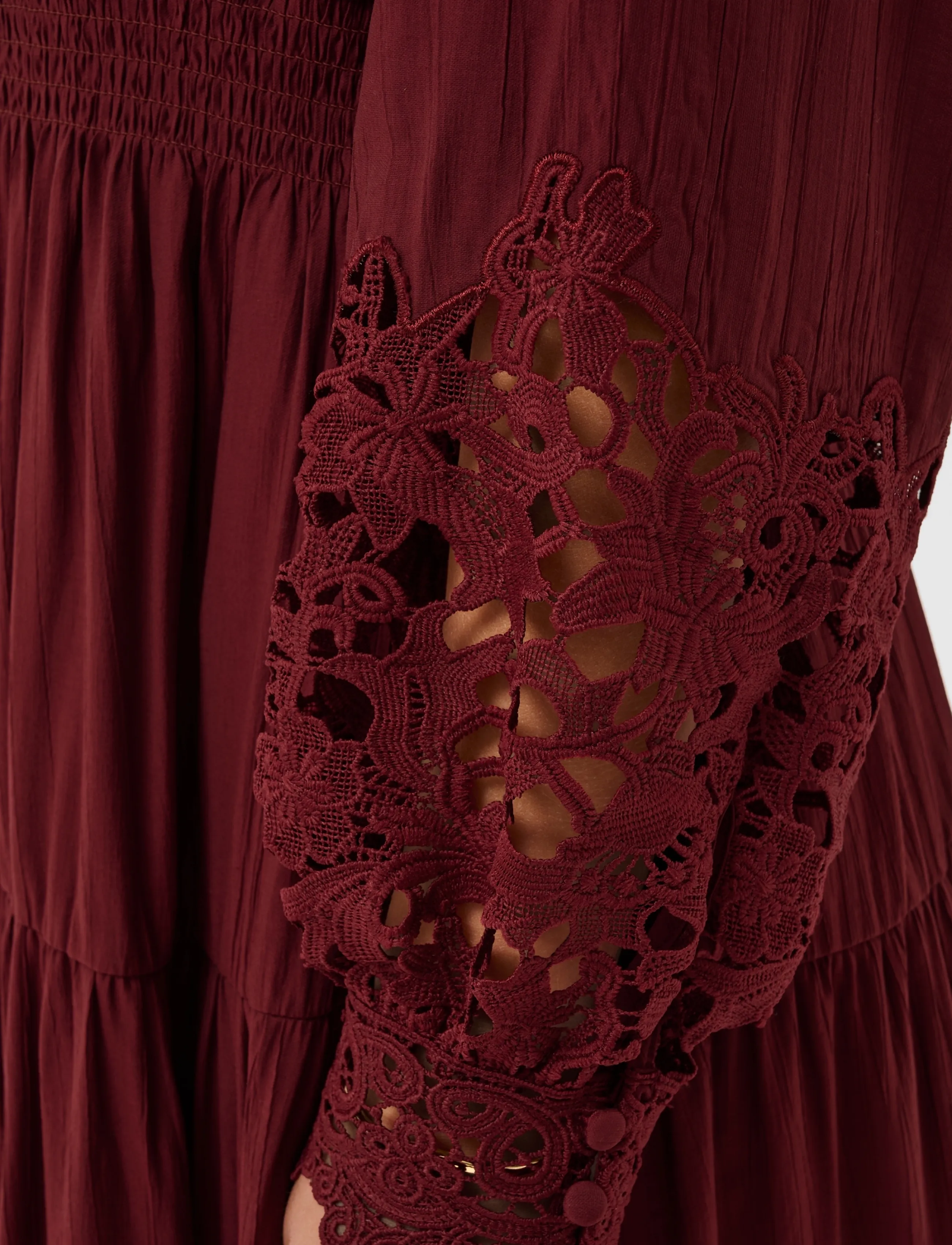 Cream - CRTina Dress - midi dresses - cabernet - 5