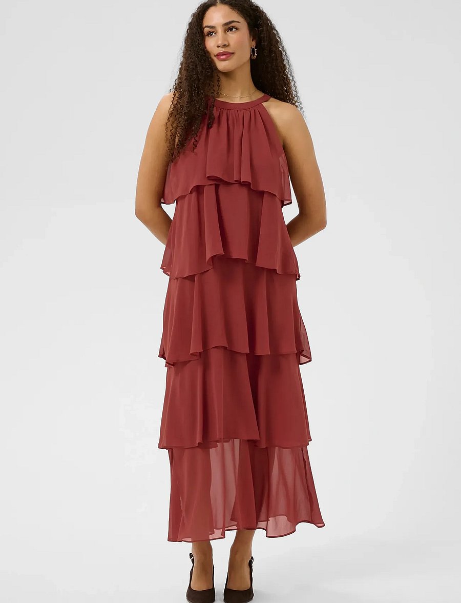 Cream - CRAmaya Dress - aftonklänningar - brandy snifter - 0