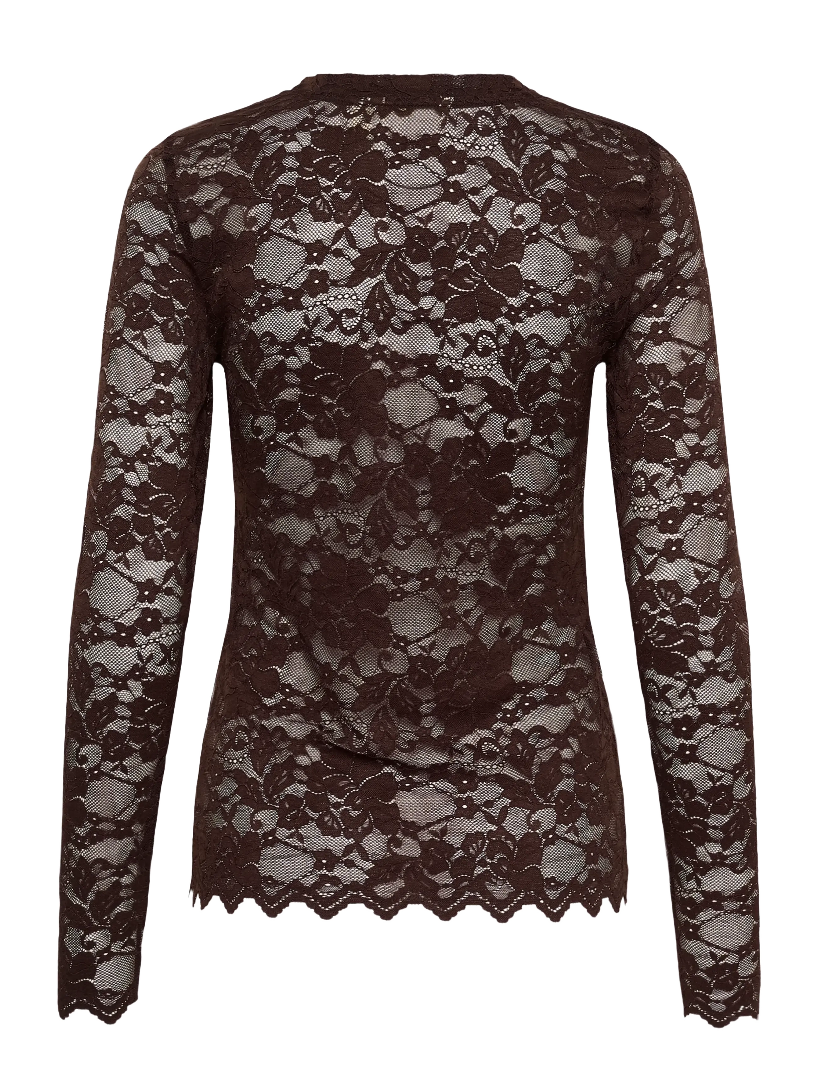 Cream - CRPitia Lace Blouse - langärmelige blusen - java - 1