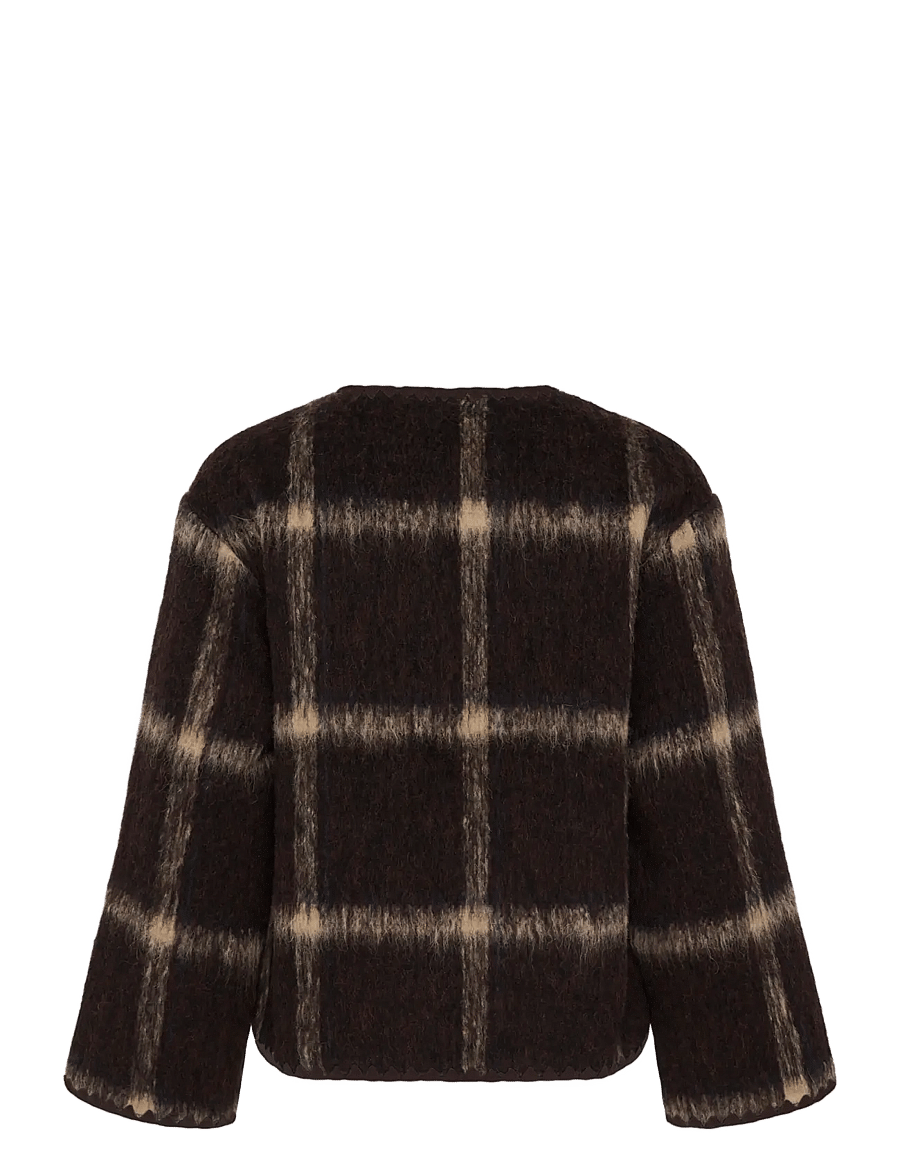 Cream - CRAnnica Jacket - wool jackets - java check - 1