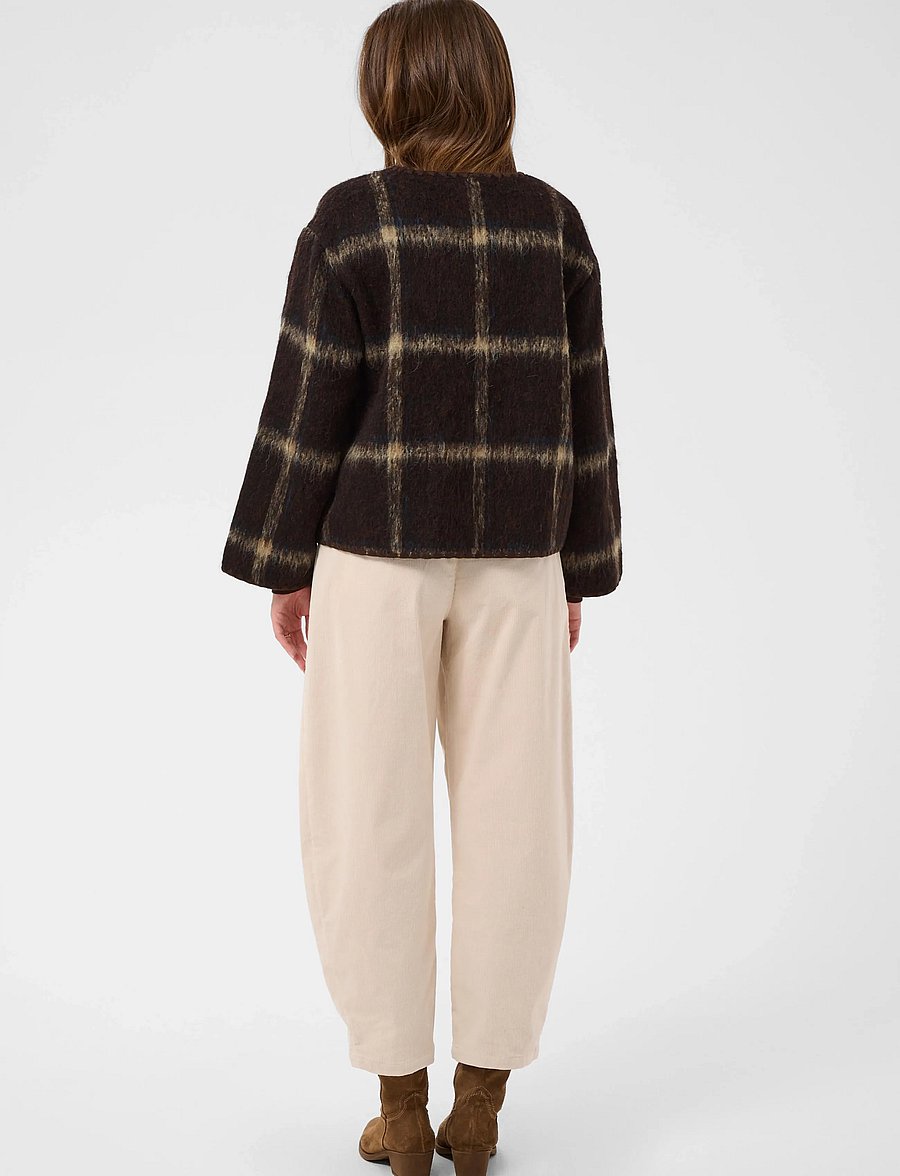 Cream - CRAnnica Jacket - wool jackets - java check - 4