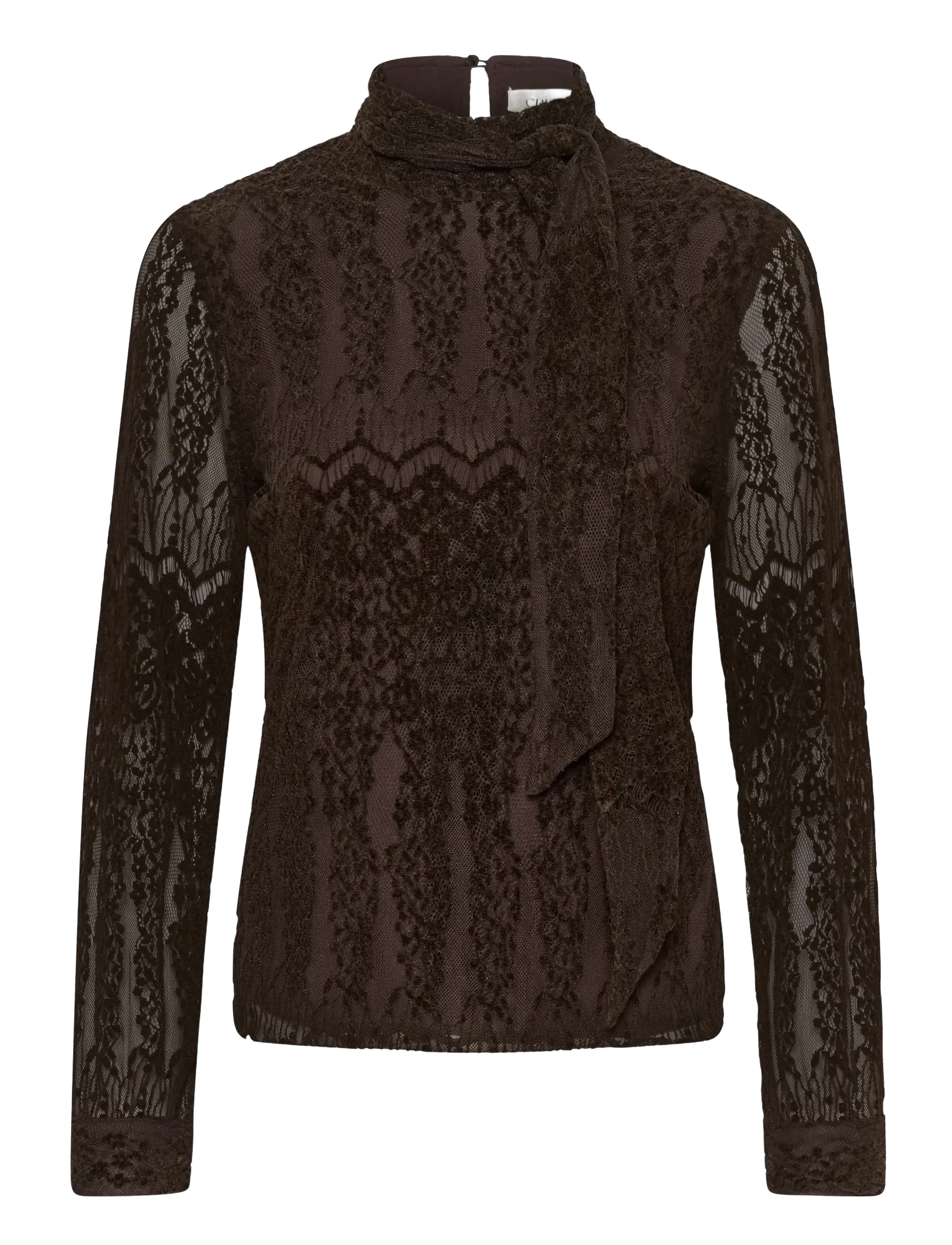 Cream Crsolvej Blouse, Kvinder, Blonde Sløjfe Bluse, Brun, Str: 42