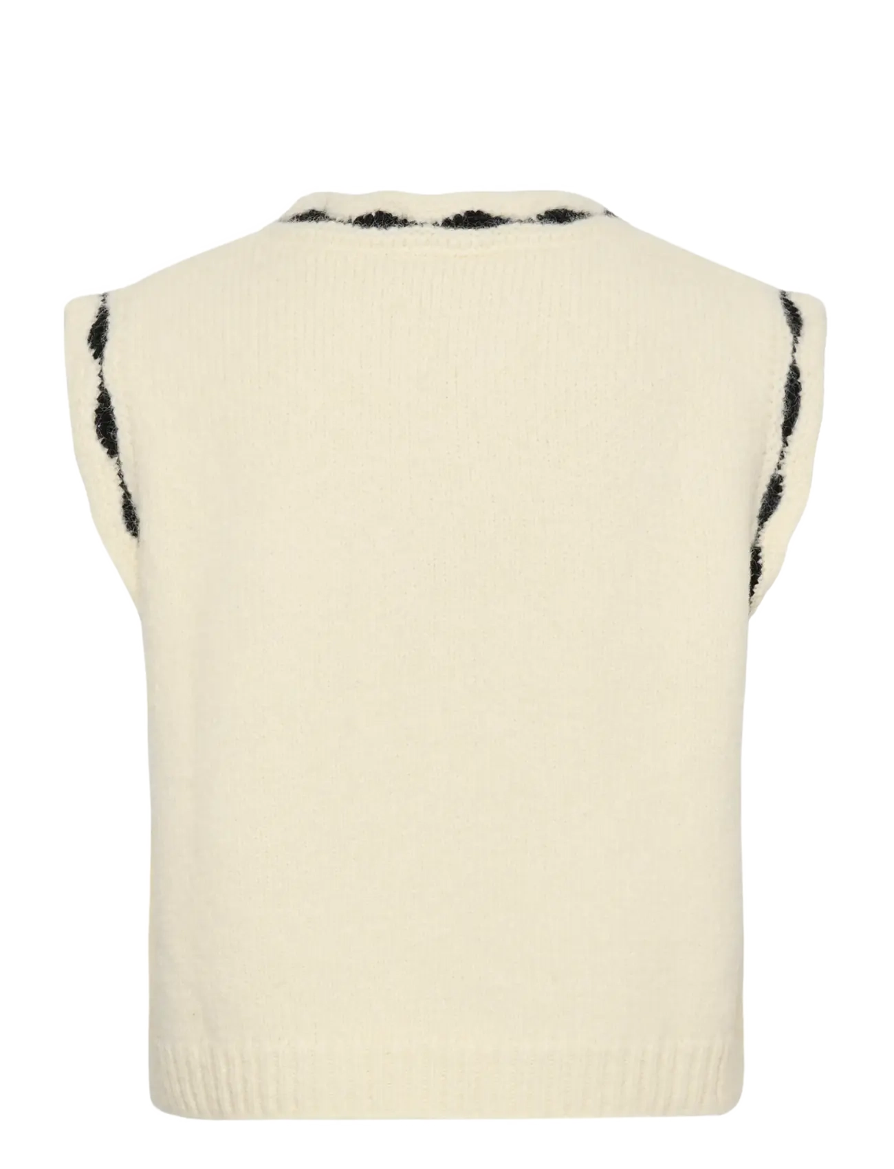 Cream Crrosy Knit Slipover västar dam – bild 2