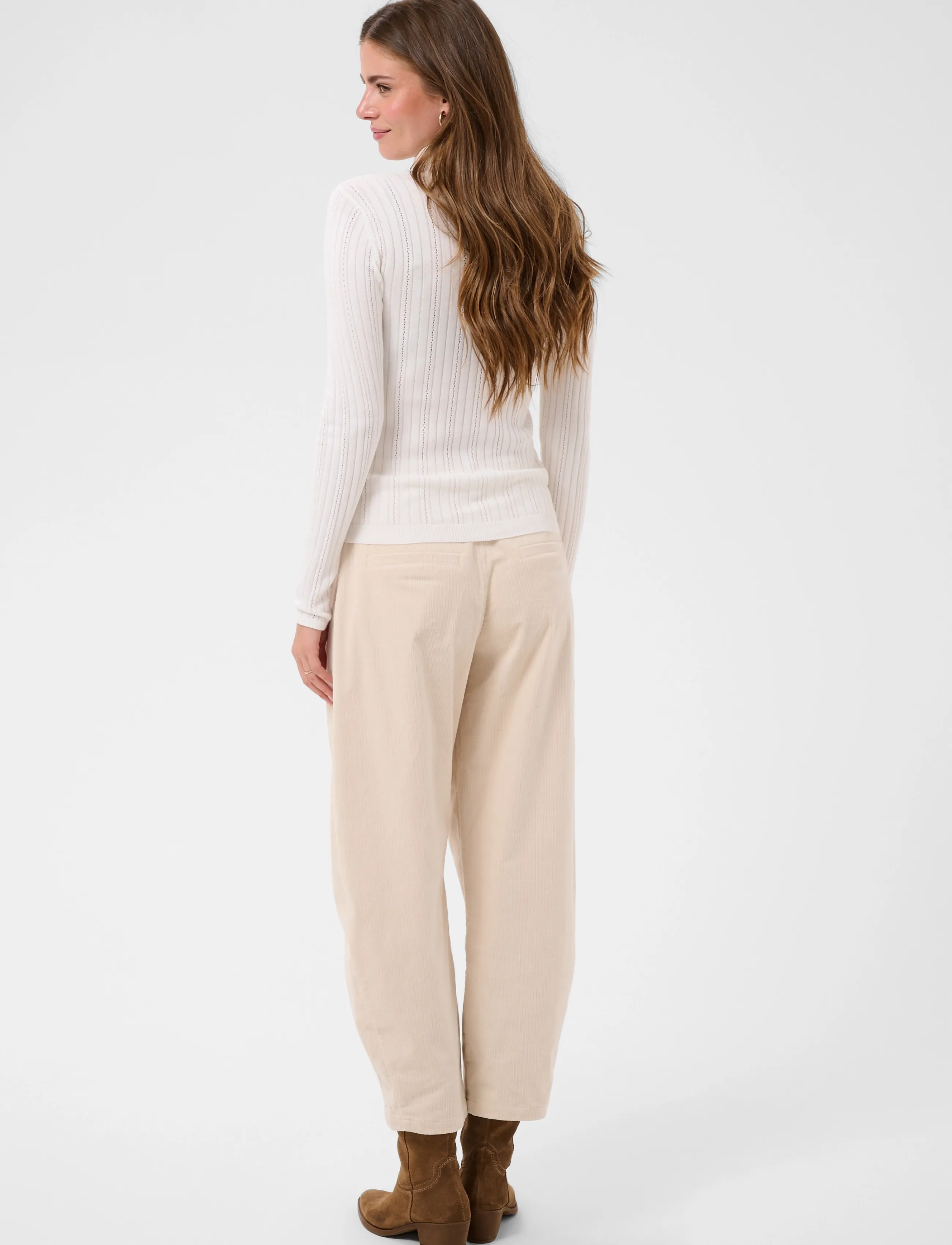 Cream - CRPeloa Knit Rollneck - polotröjor - whisper white - 4