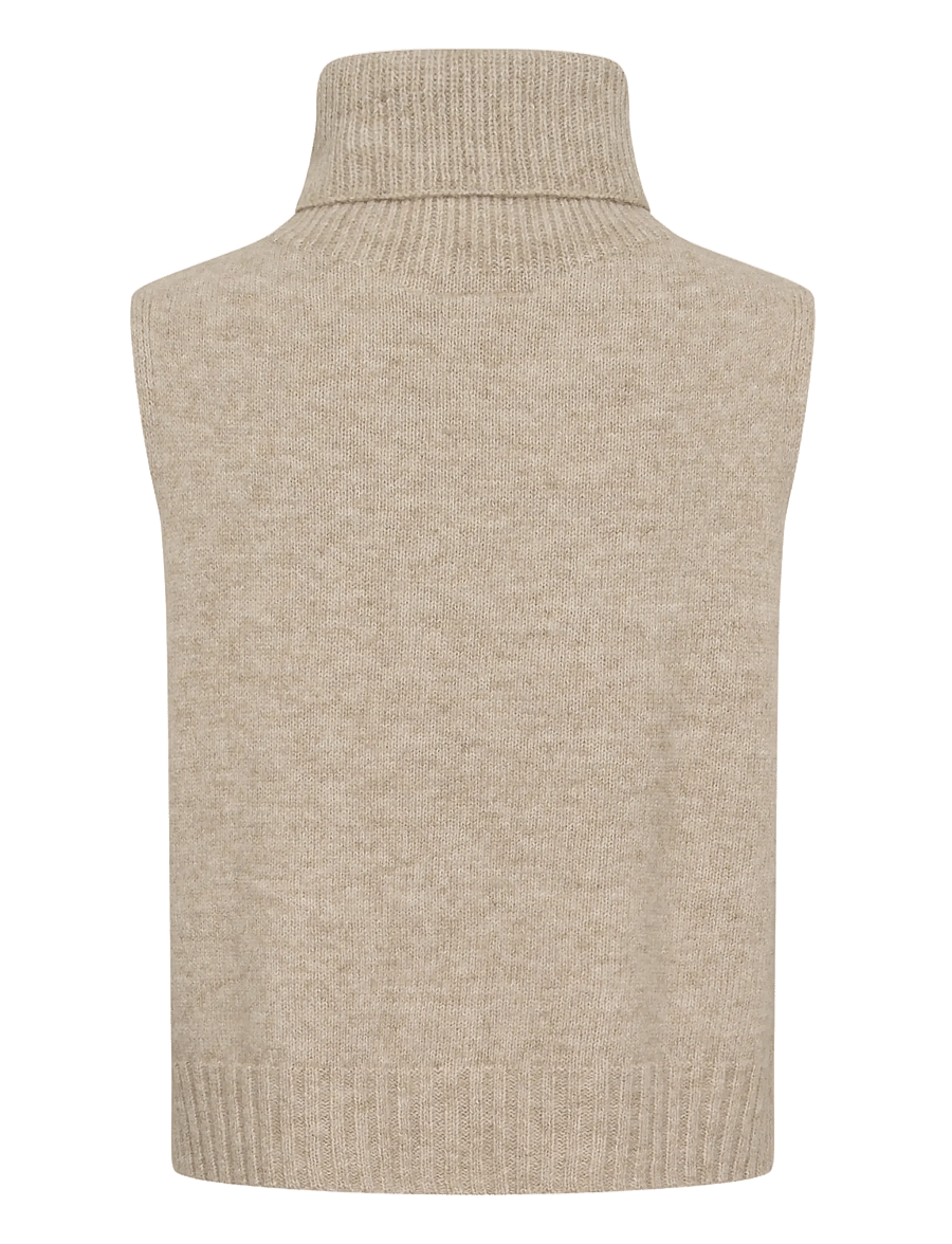 Cream - CRElsie Knit Slipover - strickwesten - light brown lentil melange - 1