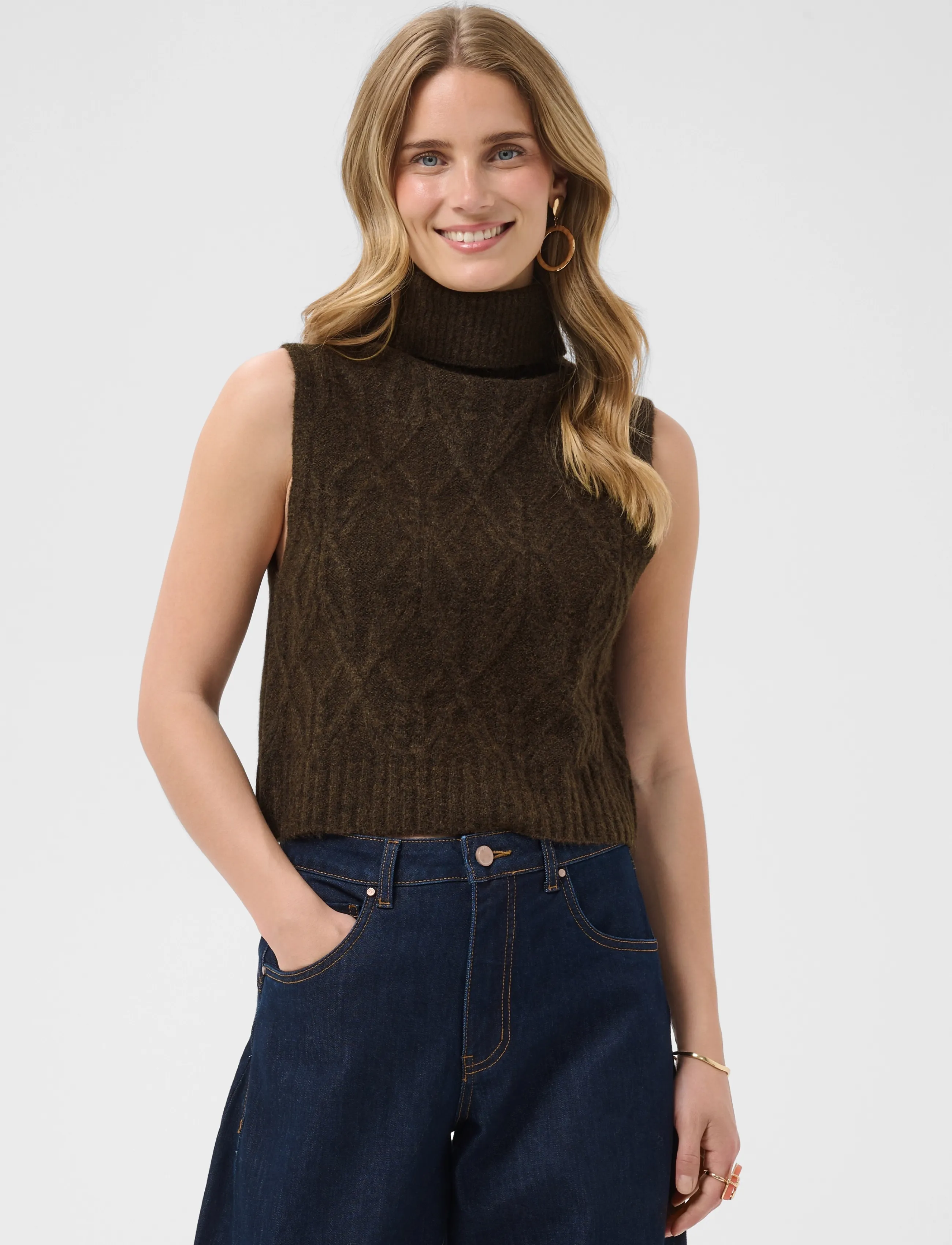 Cream - CRElsie Knit Slipover - java - 2