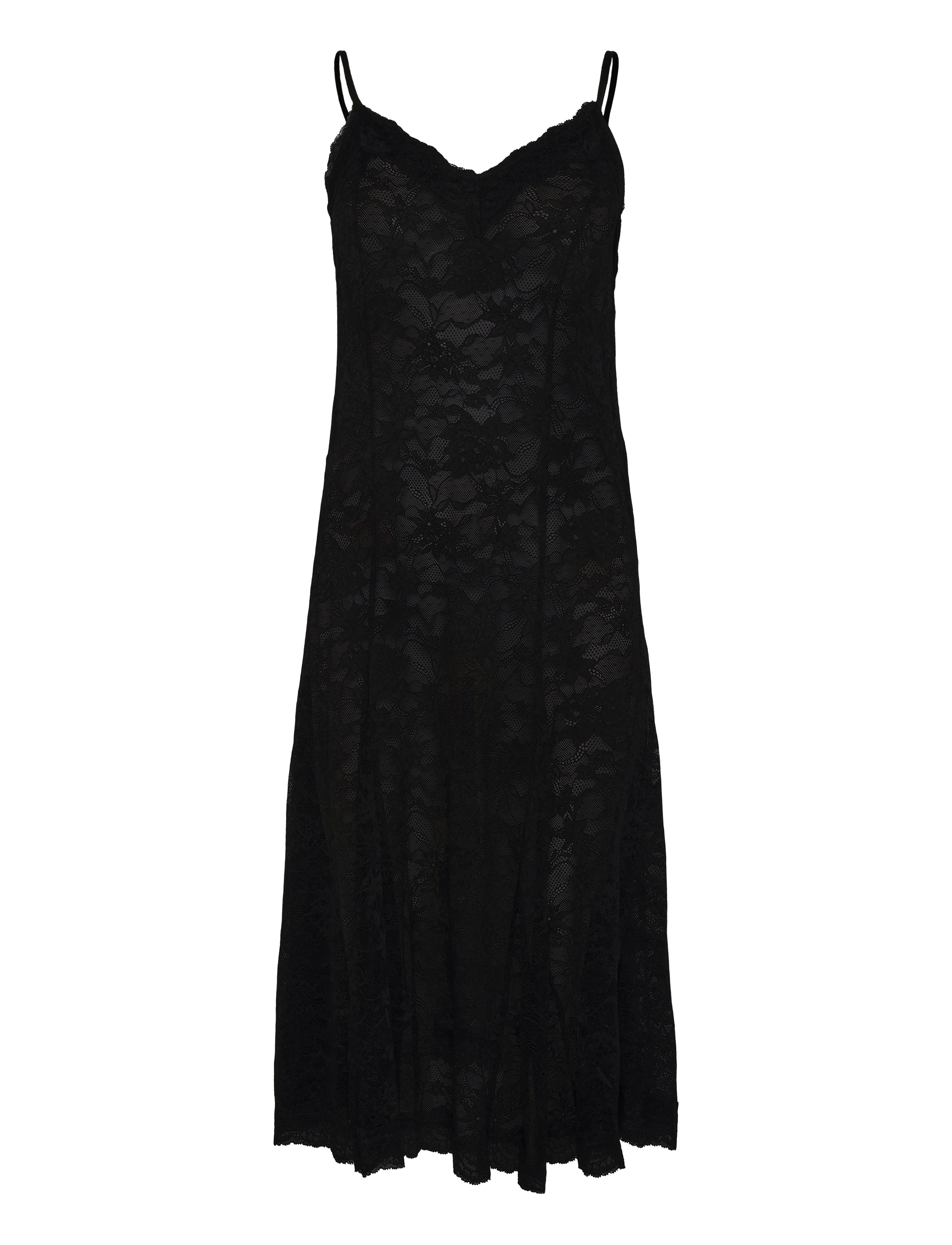 Cream CRSanne Slipover Lace Dress - Spitzenkleider - PITCH BLACK / black