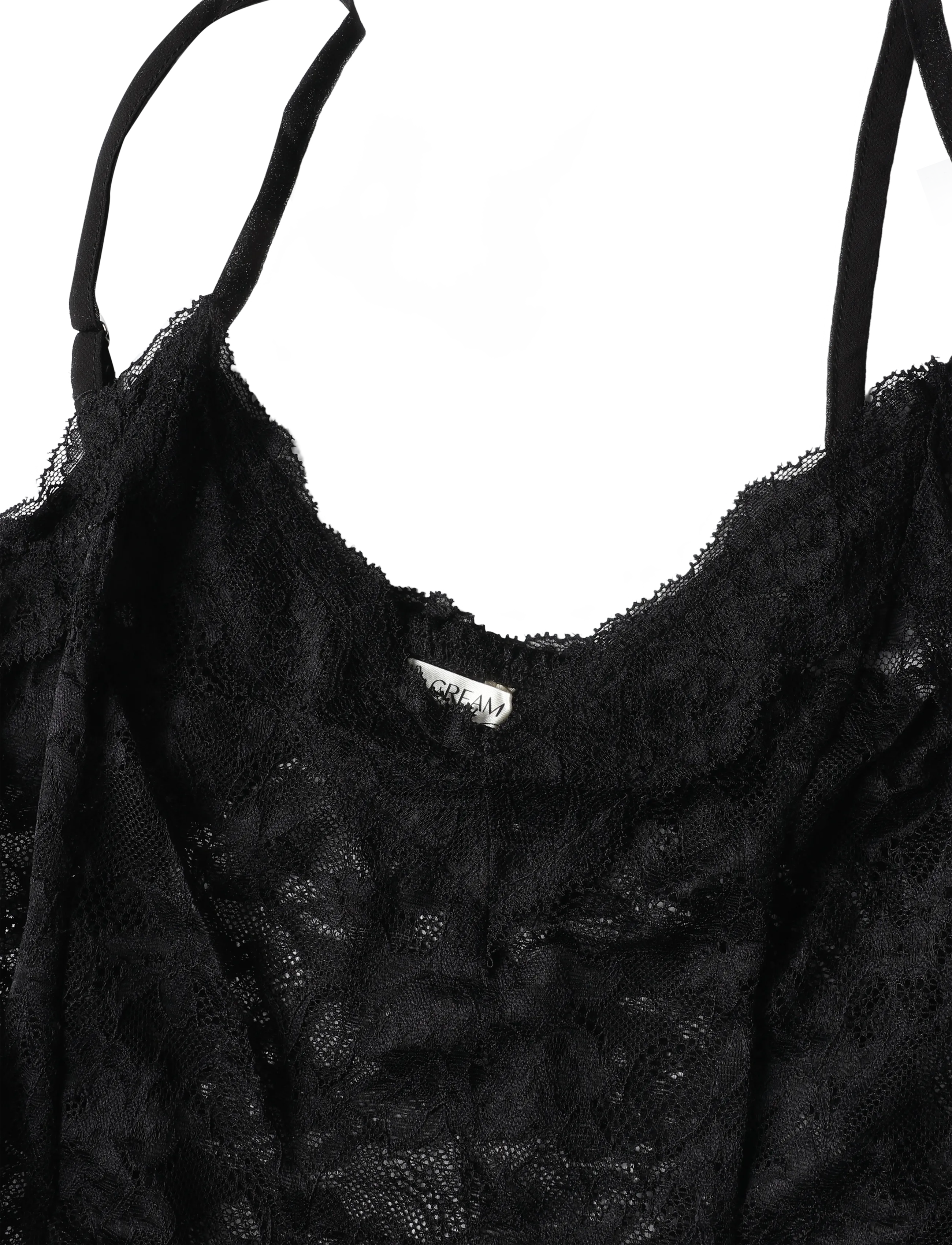 Cream - CRSanne Slipover Lace Dress - schlupfkleider - pitch black - 2