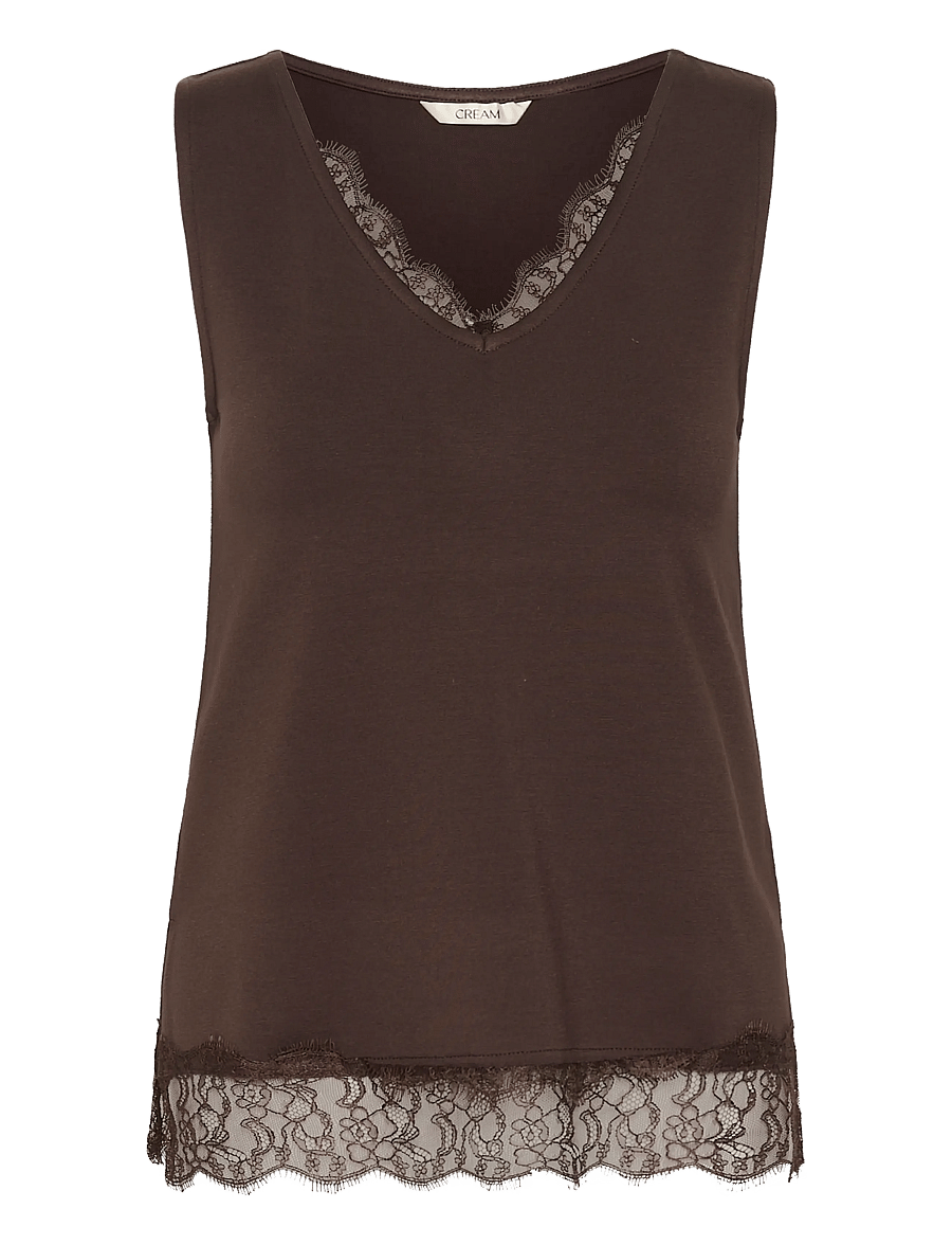 Cream - CRAlvaia Jersey Lace Top - java - 0