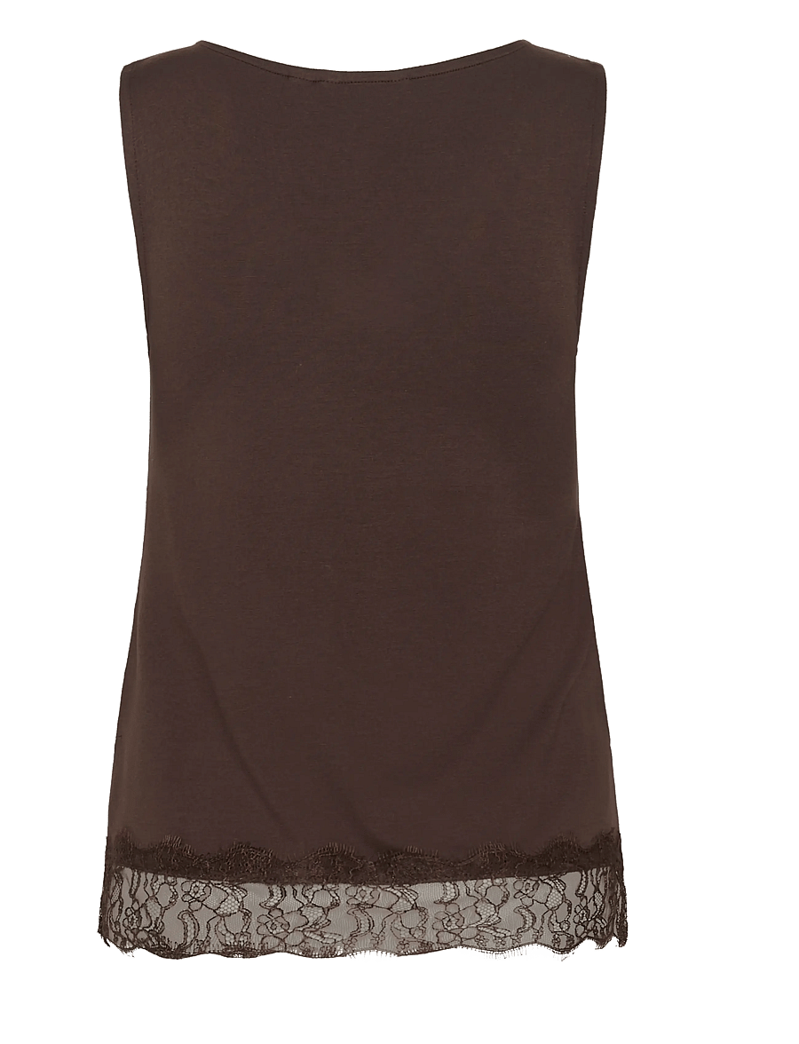 Cream - CRAlvaia Jersey Lace Top - java - 1