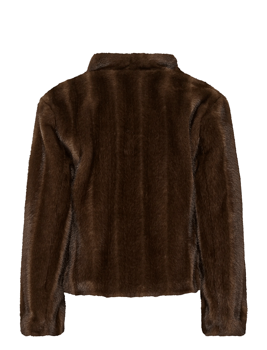 Cream - CRFrania Fur Jacket - faux fur - brown fur - 1
