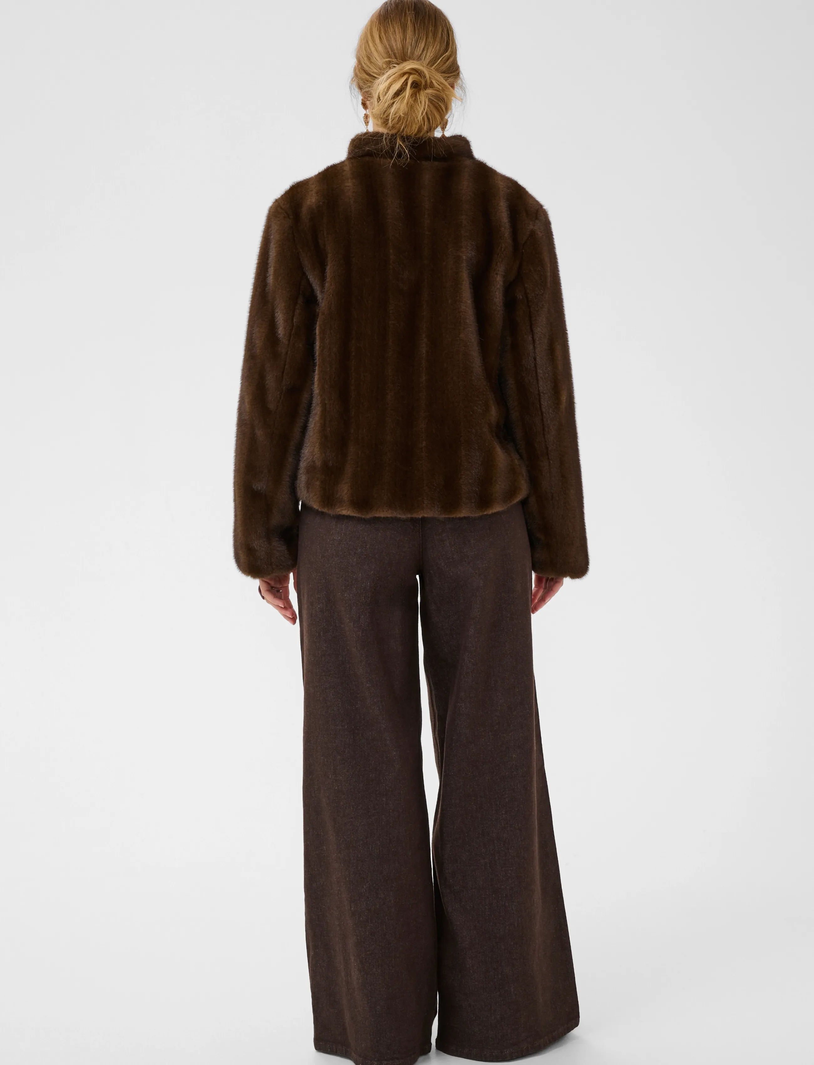 Cream - CRFrania Fur Jacket - faux fur - brown fur - 4