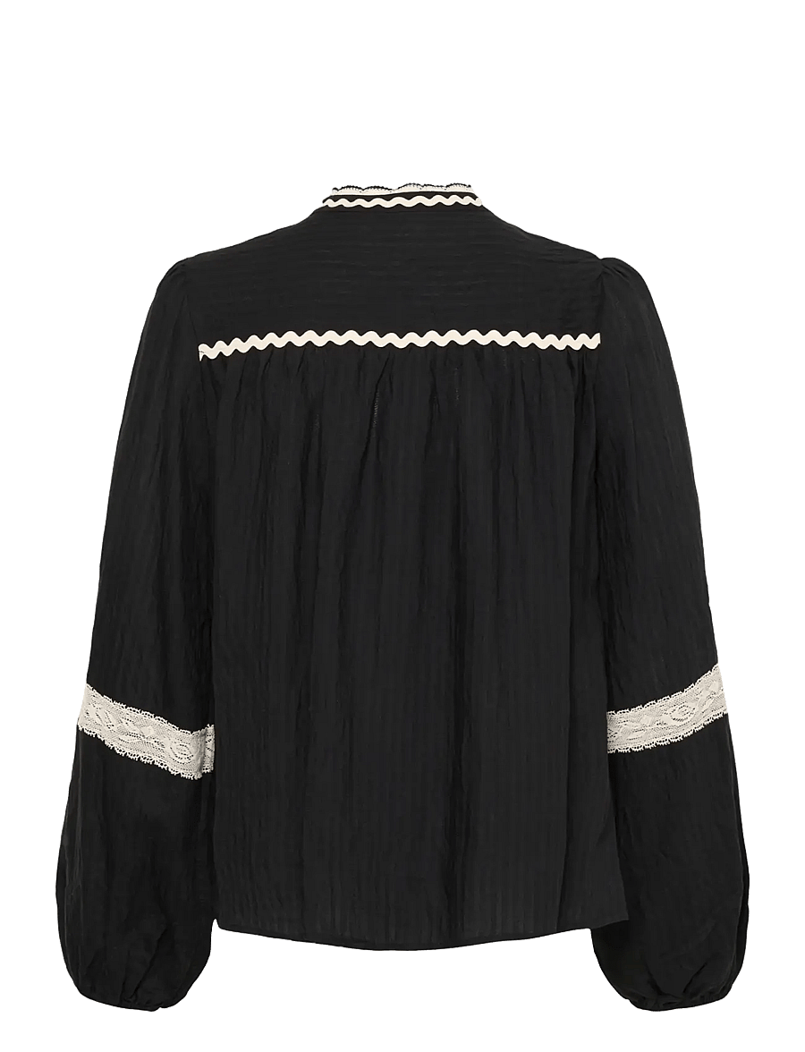 Cream - CRLunea Blouse - langærmede bluser - pitch black - 1
