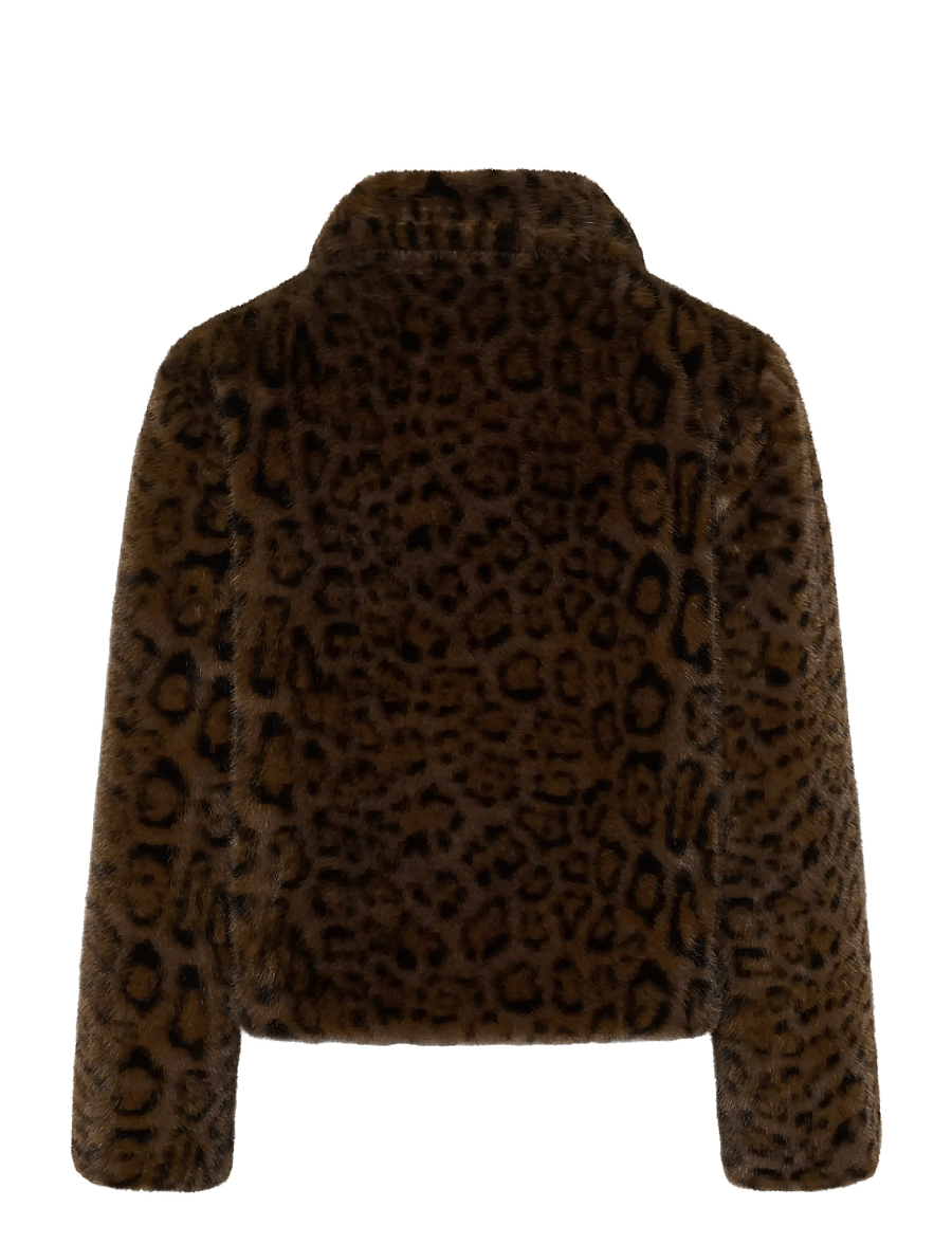 Cream - CRCalluna Jacket - dark animal fur - 1