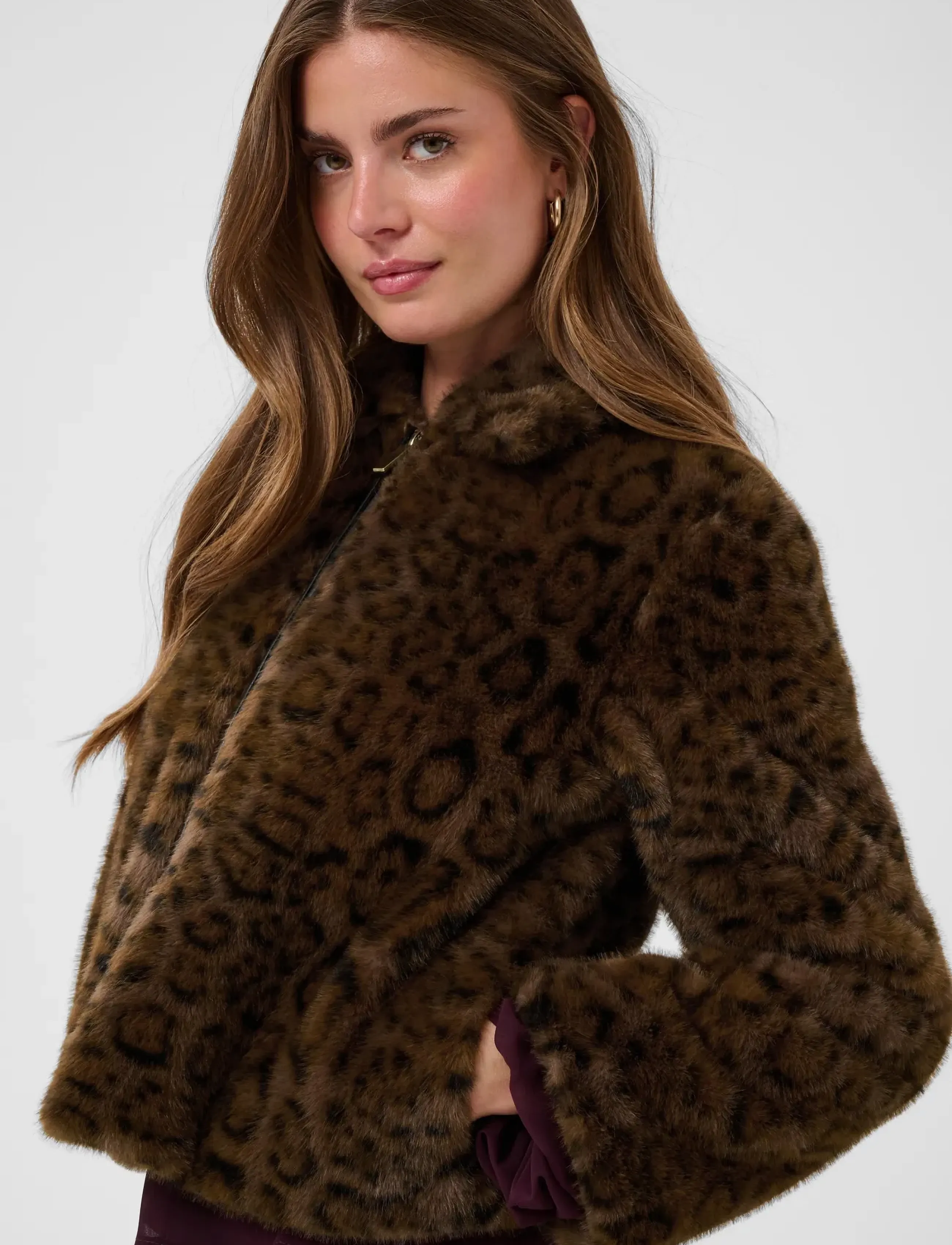 Cream - CRCalluna Jacket - dark animal fur - 5