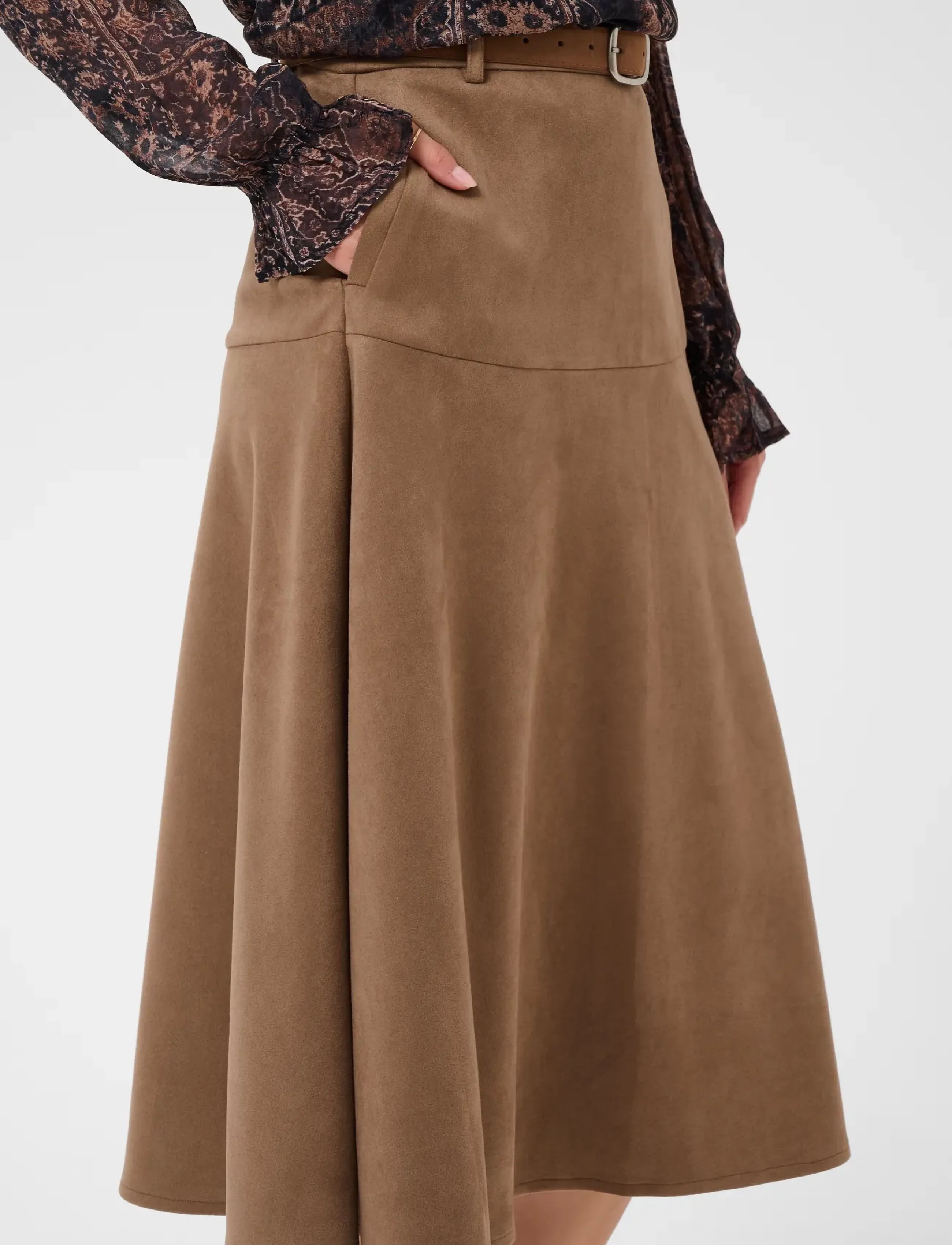 Cream - CRCanna Skirt - midi nederdele - fossila - 5