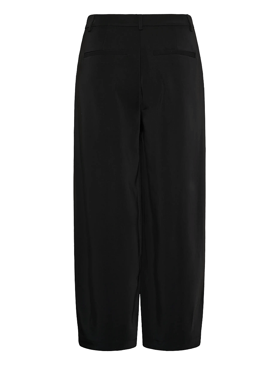 Cream - CRBine Wrap Pant - hosen mit weitem bein - pitch black - 1
