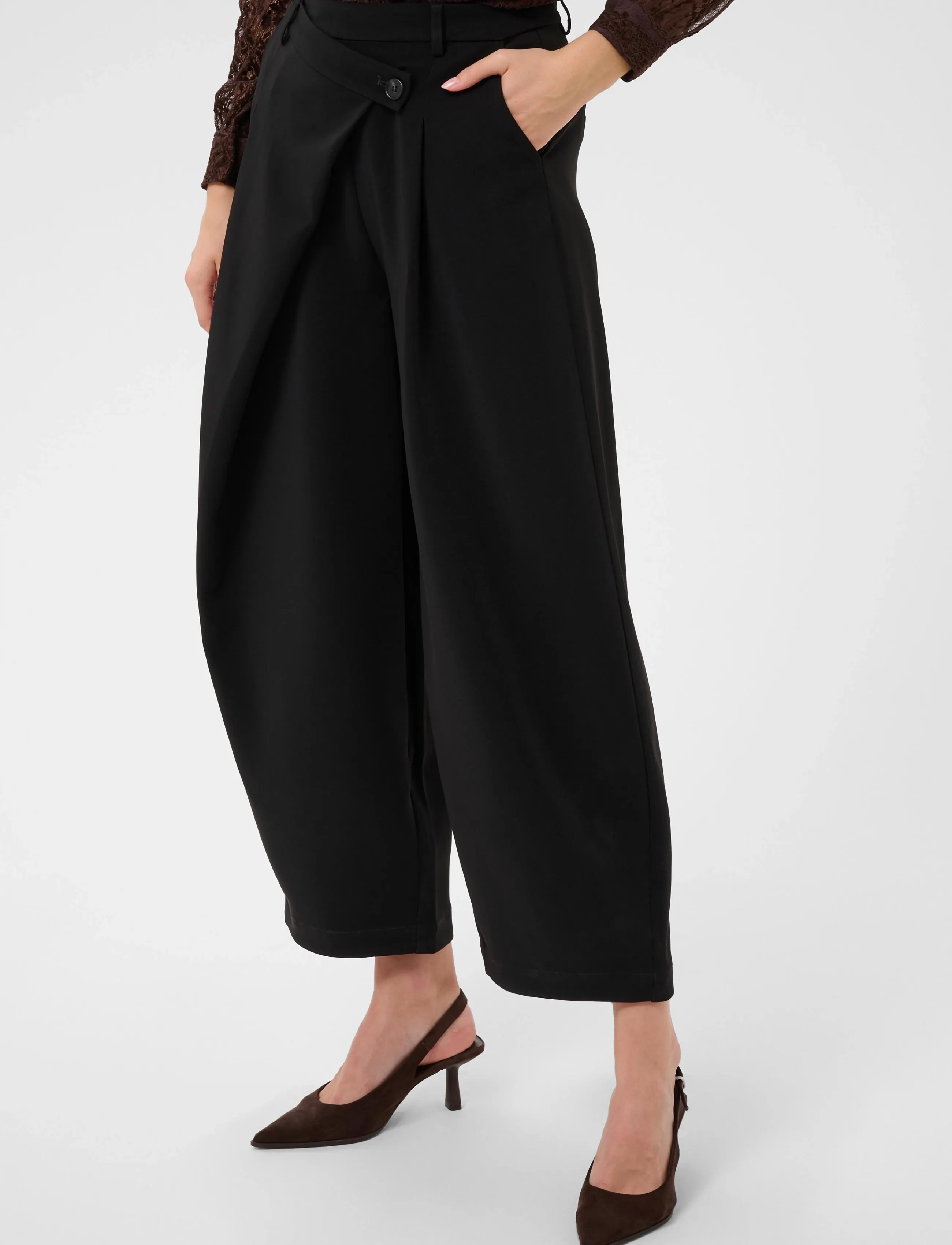 Cream - CRBine Wrap Pant - pitch black - 2