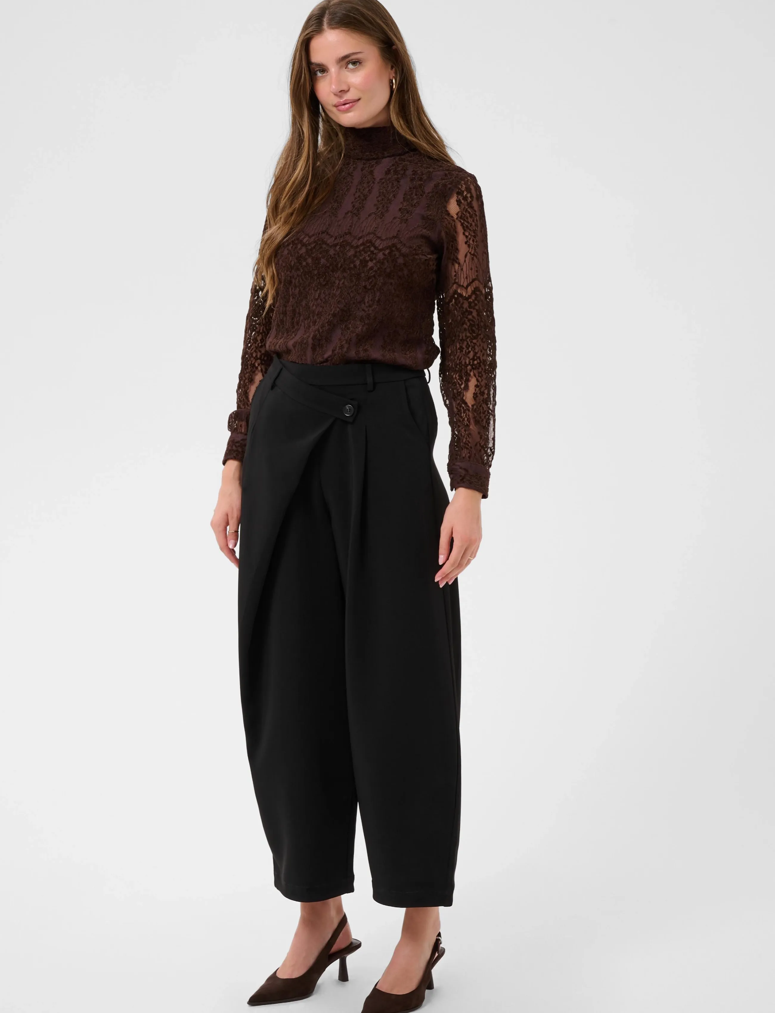 Cream - CRBine Wrap Pant - pitch black - 3