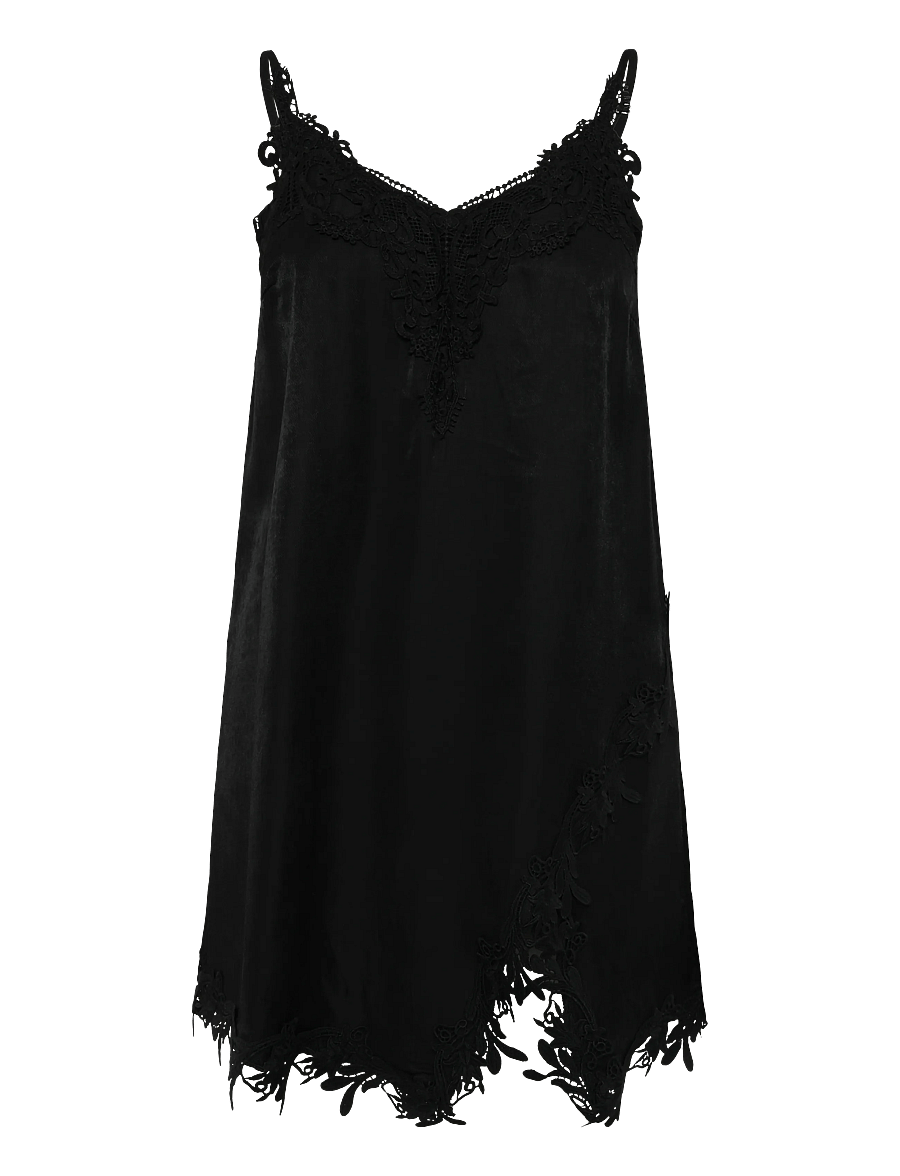 Cream - CRAnna Long Top - varrukateta pluusid - pitch black - 0